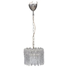 Lampada a sospensione in cristallo scolpito "Ice" di Carl Fagerlund per Orrefors, Svezia, anni '60