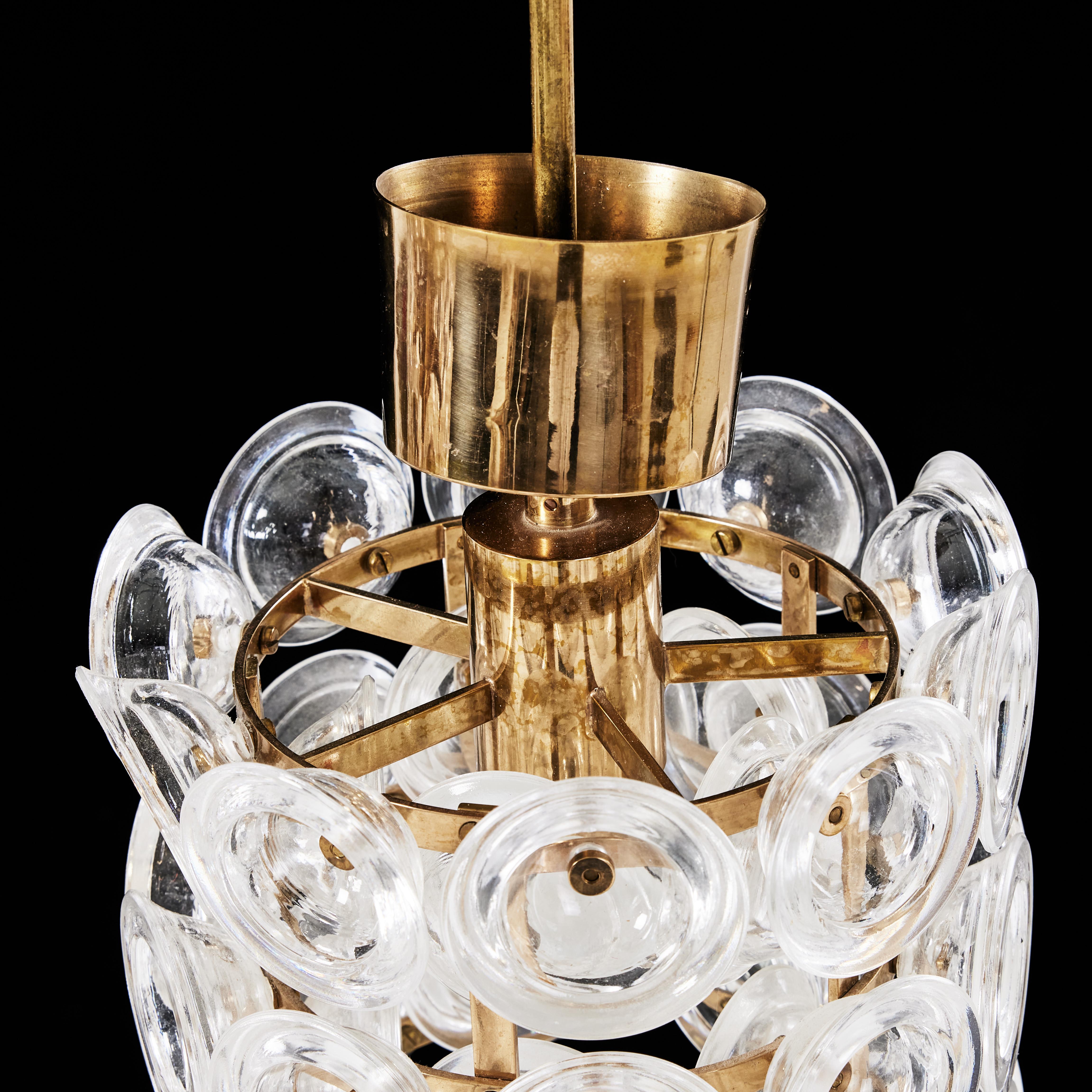 Mid-Century moderno Lampada Carl Fagerlund prodotta da Orrefors in Svezia nel 1960 in vendita