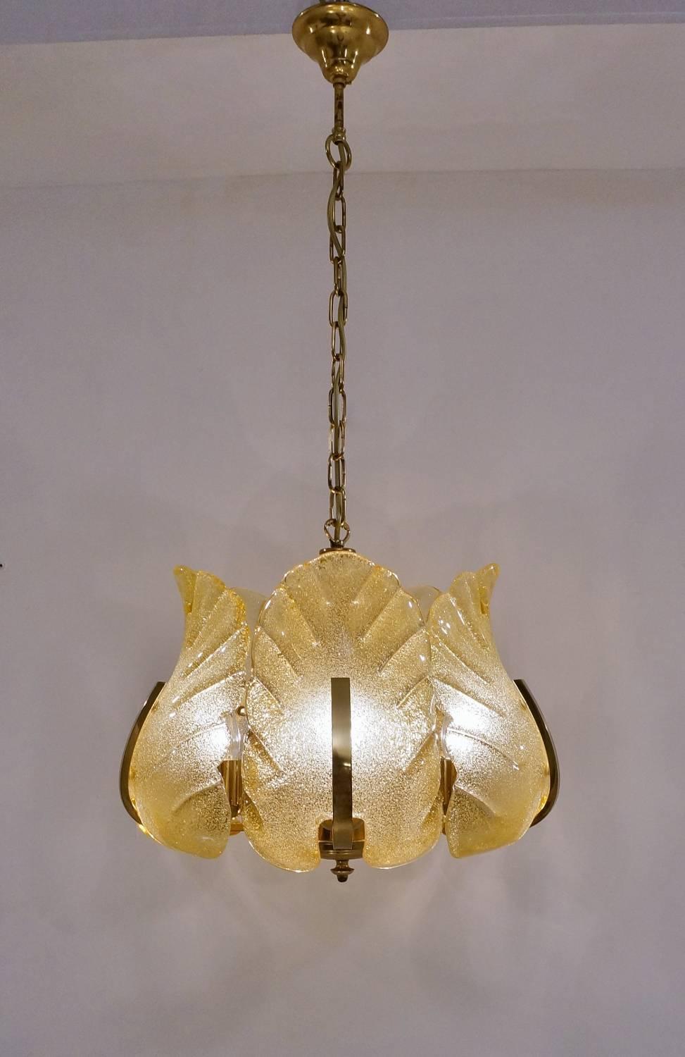 Carl Fagerlund Orrefors Chandeliers, a Matching Pair, circa 1960 3