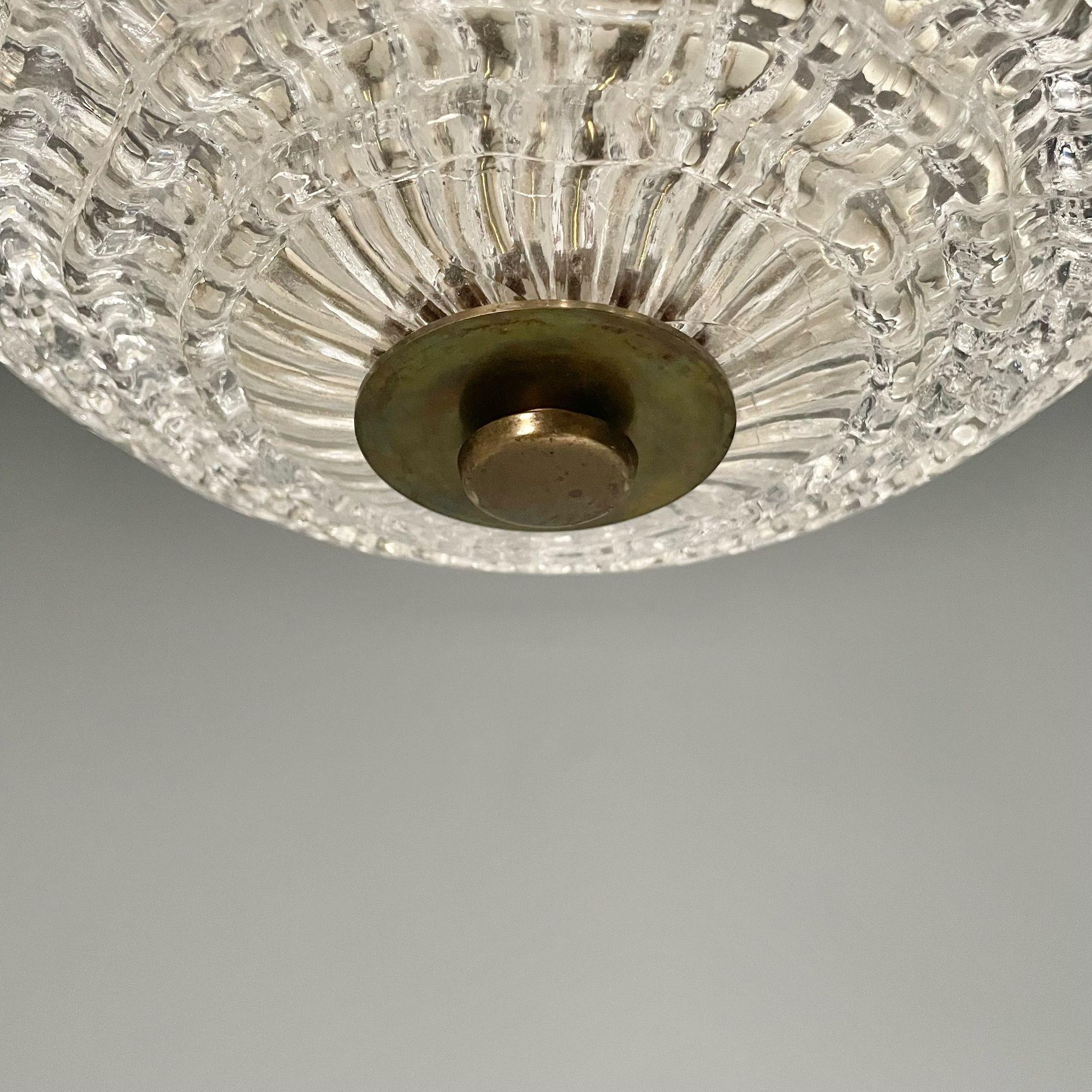 Carl Fagerlund, Orrefors, Swedish Mid-Century Modern, Chandelier, Glass, 1940s For Sale 7