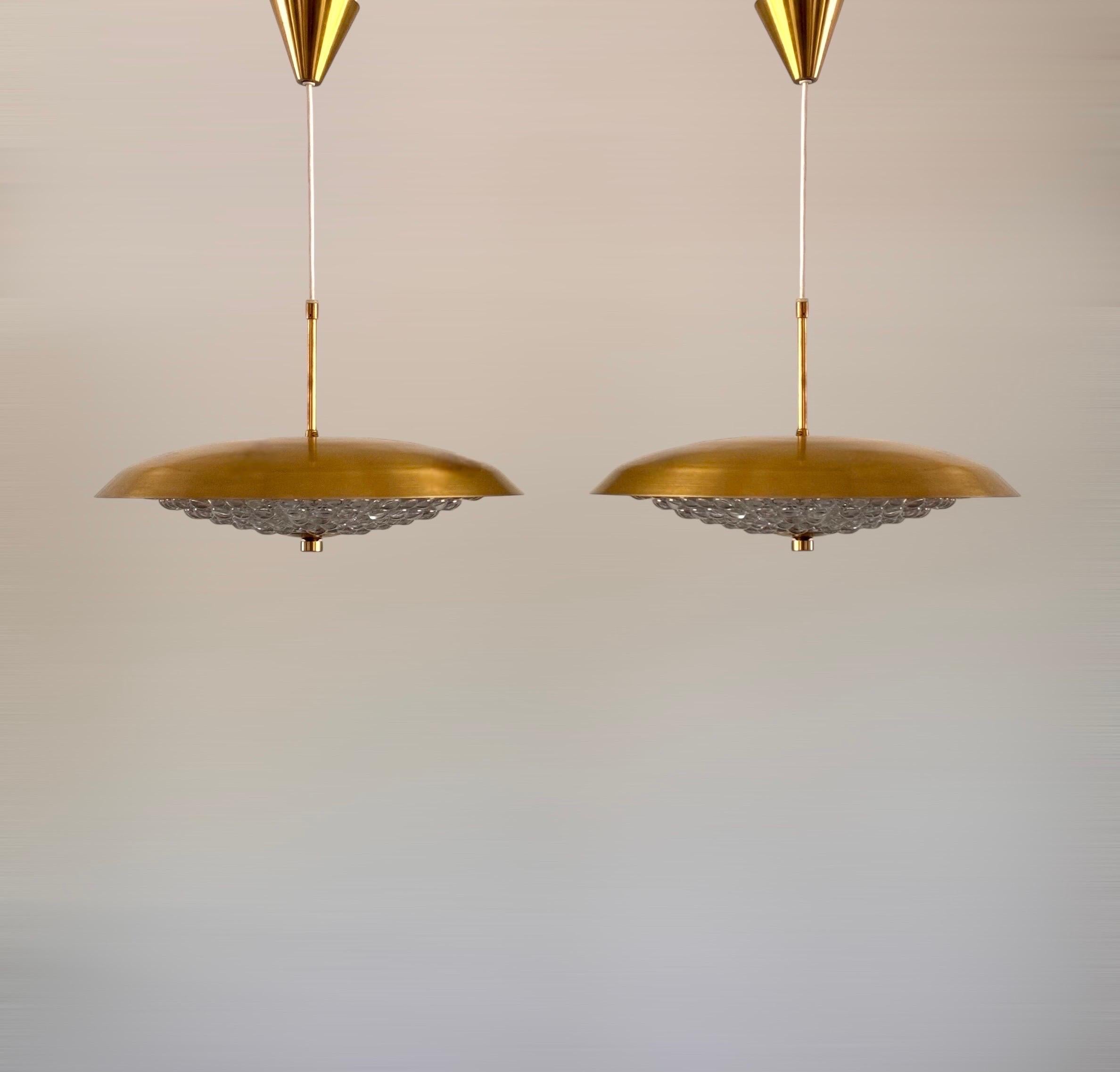 Mid-Century moderno Lampadari a sospensione di Carl Fagerlund per Lyfa, Danimarca, anni '70 in vendita