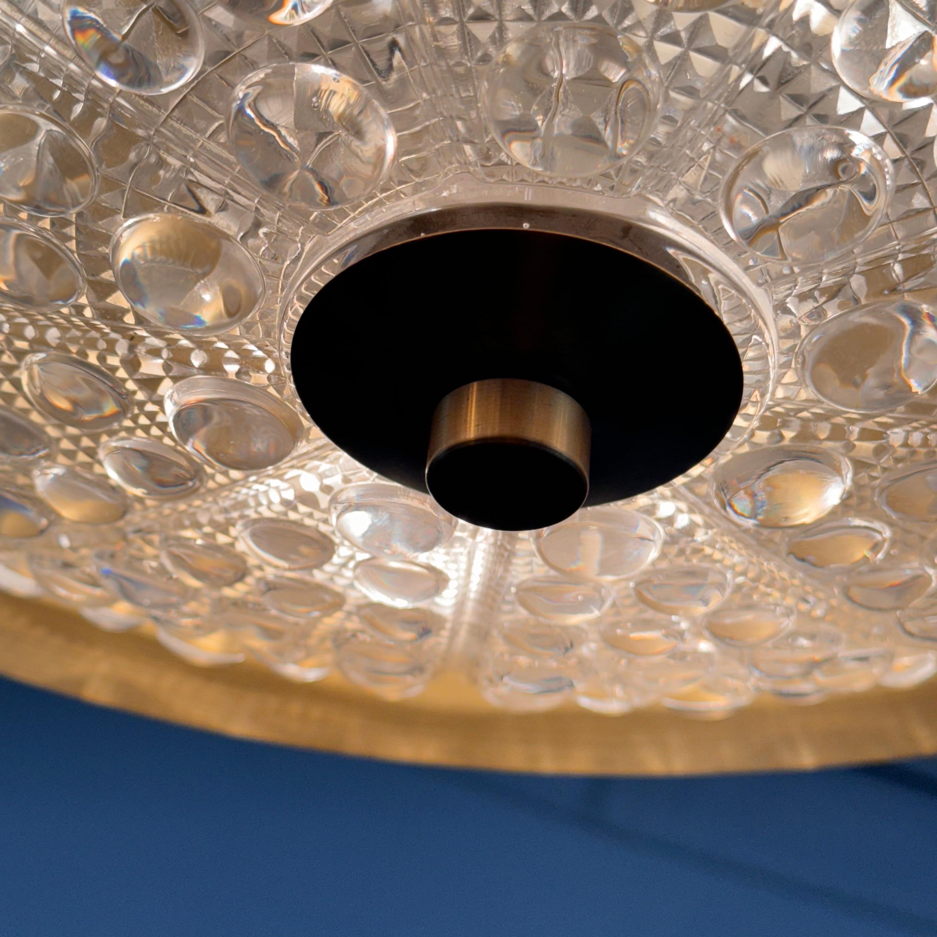Ottone Lampadari a sospensione di Carl Fagerlund per Lyfa, Danimarca, anni '70 in vendita