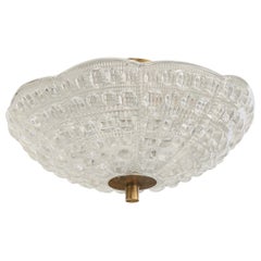 Carl Fagerlund, Pendant Light, Brass, Glass, Sweden, 1950s