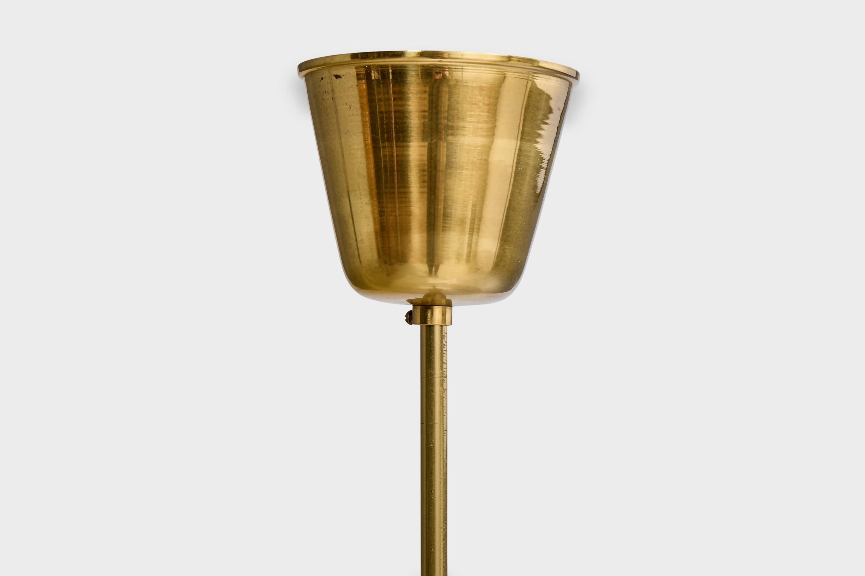 Carl Fagerlund, Lampade a sospensione, Ottone, Vetro, Svezia, anni '60 in vendita 5