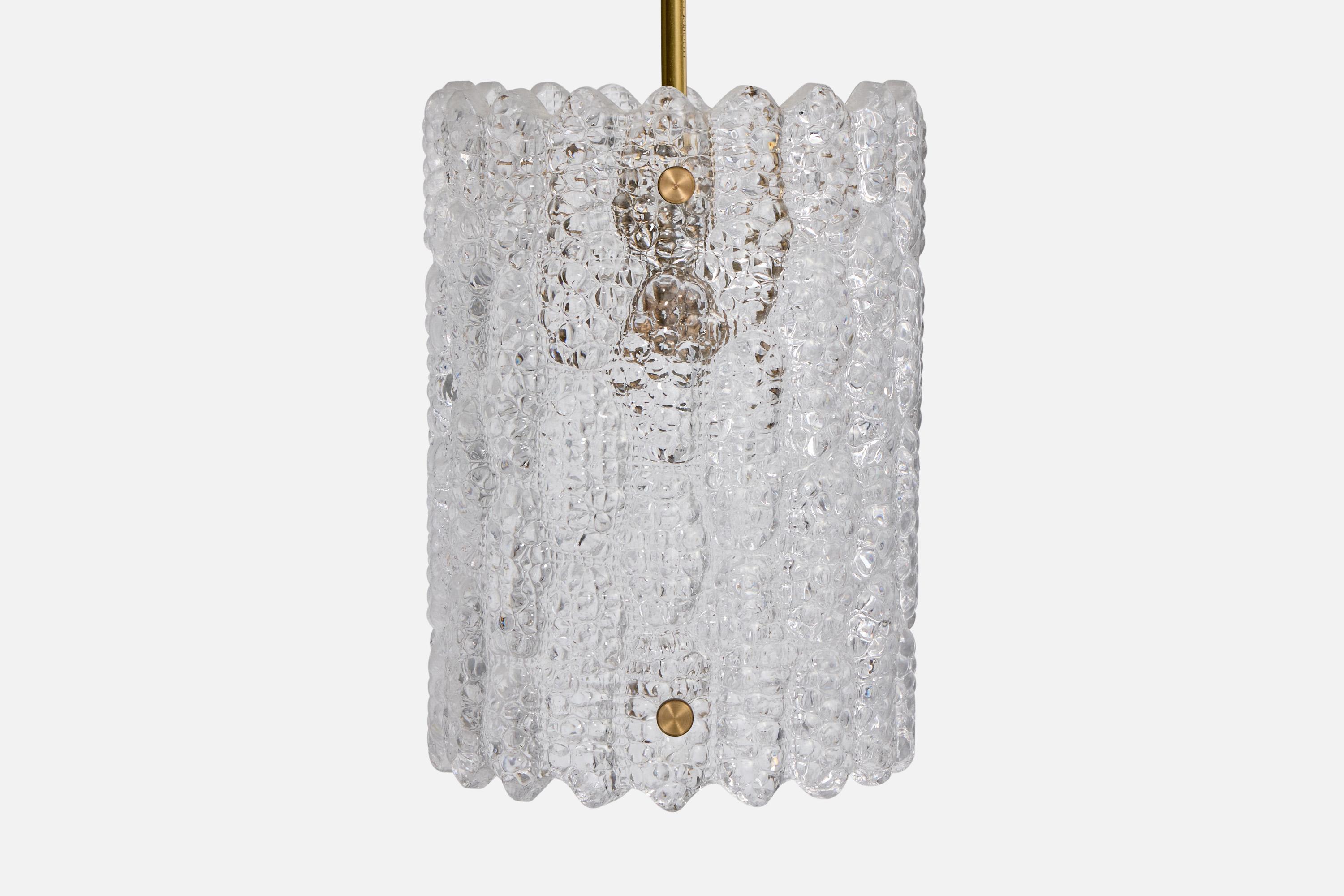 Carl Fagerlund, Lampade a sospensione, Ottone, Vetro, Svezia, anni '60 in vendita 1