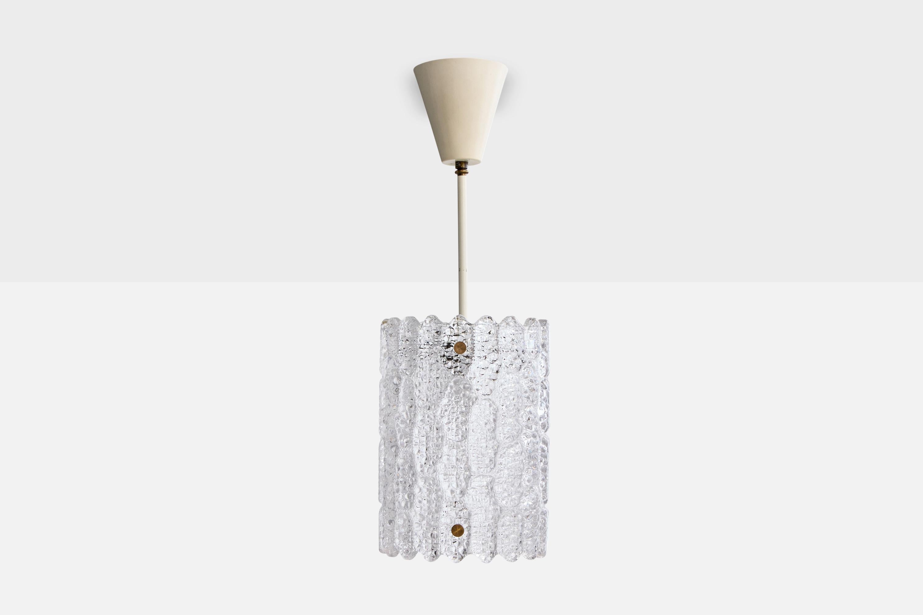 Carl Fagerlund, lampes suspendues, verre, métal, laiton, Suède, années 1960 Bon état - En vente à High Point, NC