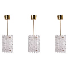 Carl Fagerlund Pendants for Orrefors Sweden 1960's