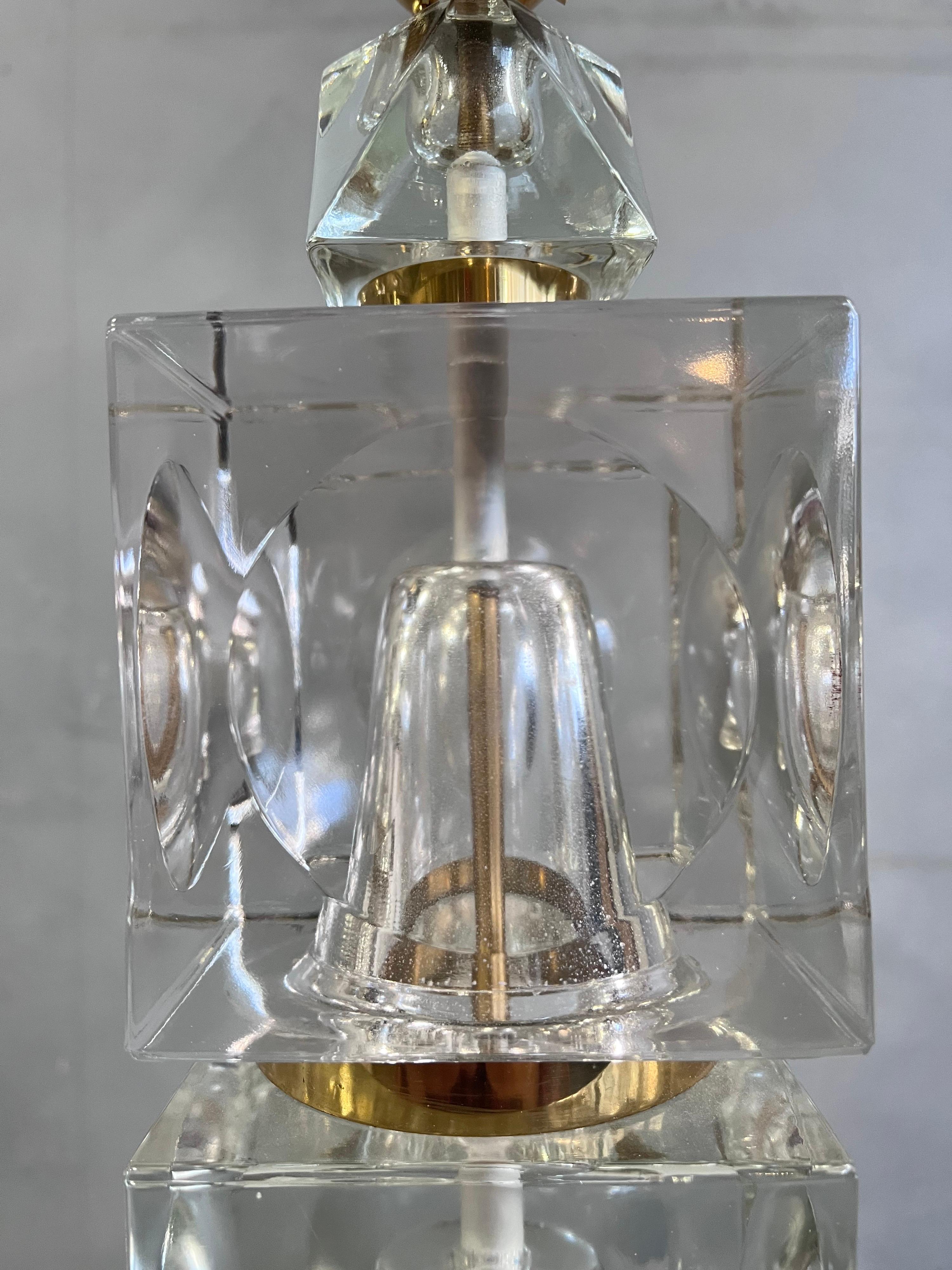 stacked crystal lamp
