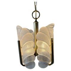 Carl Fagerlund Swag Chandelier Murano Glass Leaves, 1960s
