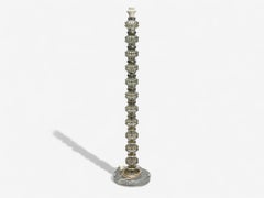 Carl Fagerlund, Swedish Modern, Glass, Nickel, Floor Lamp, Sweden, 1970s