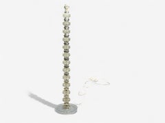 Carl Fagerlund, Swedish Modern, Glass, Nickel, Floor Lamp, Sweden, 1970s