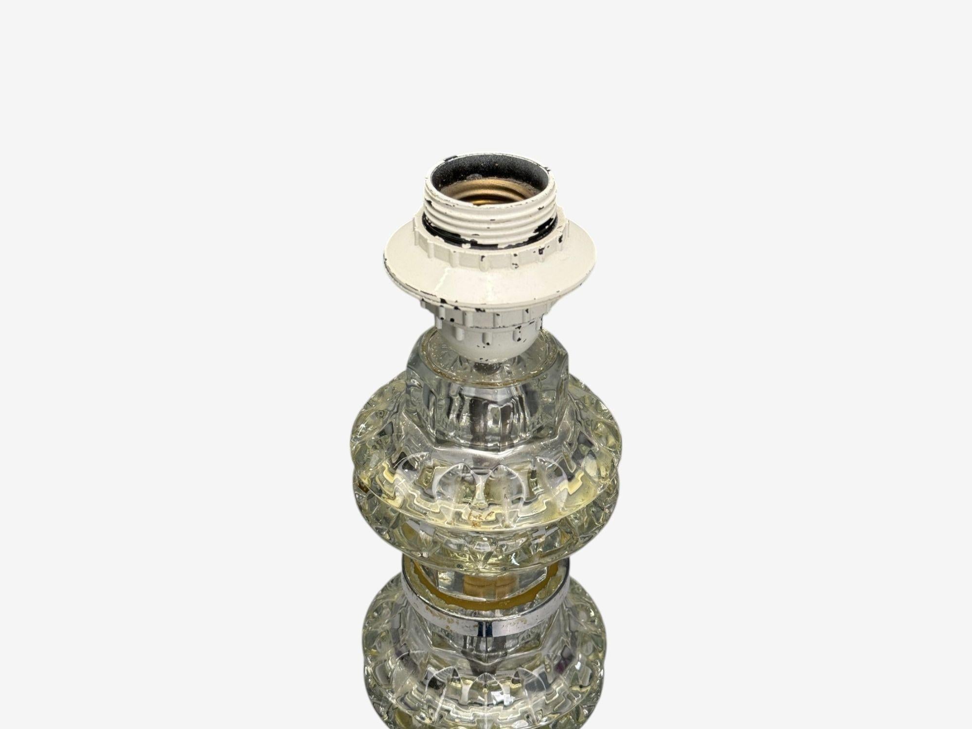 Mid-Century Modern Carl Fagerlund, Swedish Modern, Glass, Nickel, Floor Lamp, Sweden, 1970s For Sale