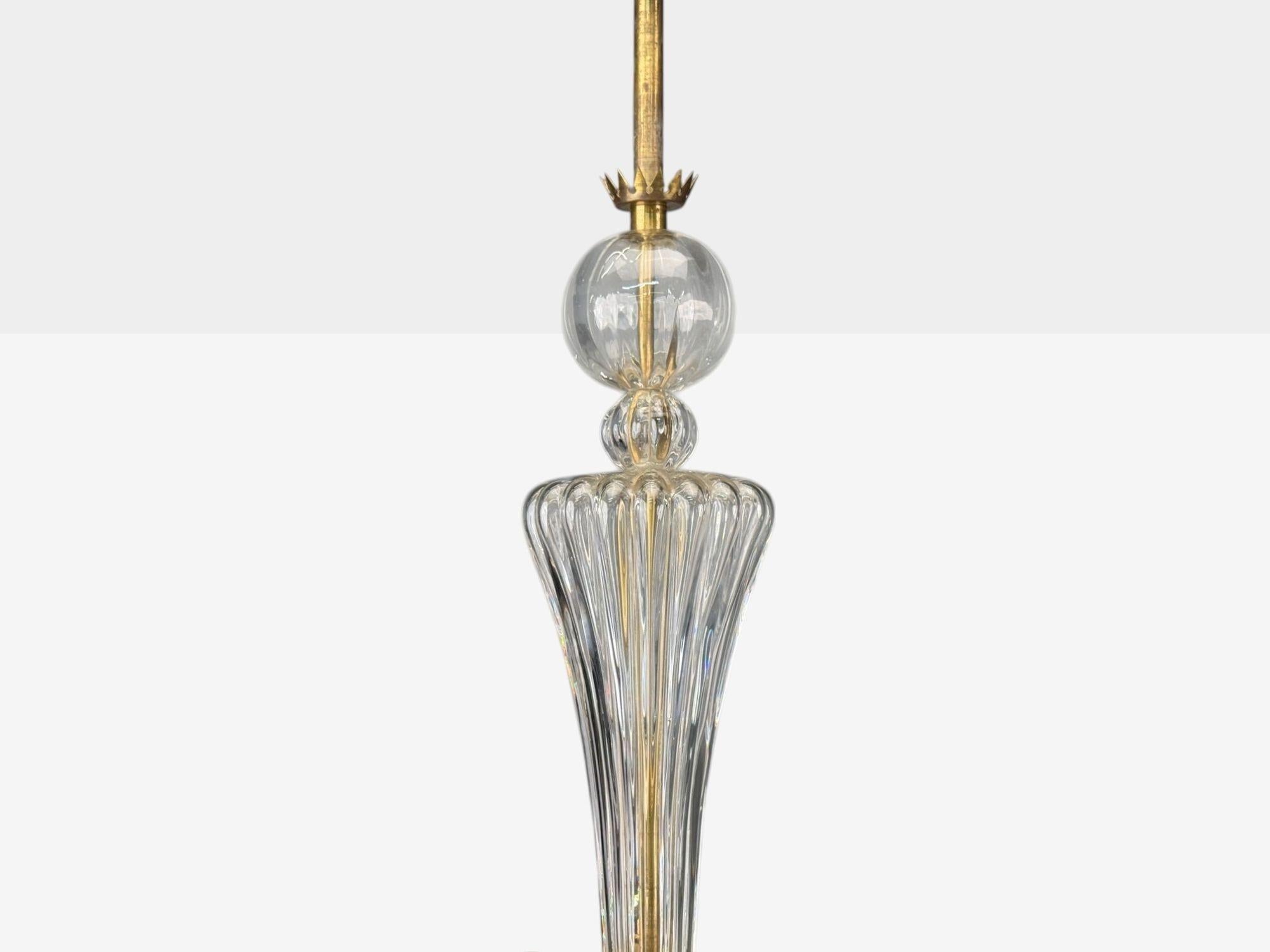 Carl Fagerlund, moderno sueco, cristal, lámpara colgante, Suecia, años 60 Sueco en venta
