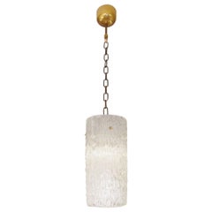 Carl Fagerlund, Swedish Modern, Textured Glass, Pendant Light, Sweden, 1940s
