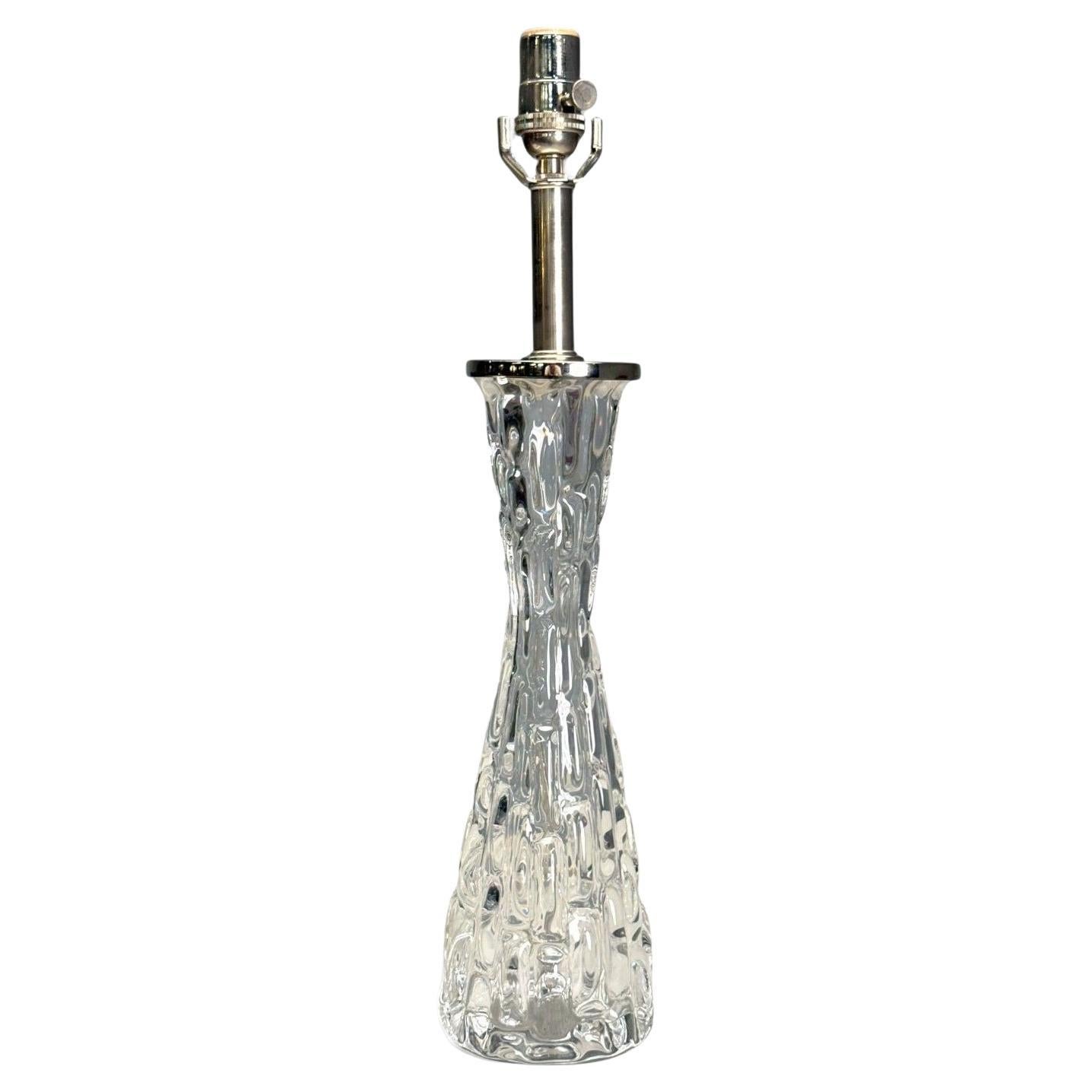 Carl Fagerlund, Swedish Modern, Textured Glass, Table Lamp, Sweden, 1960s