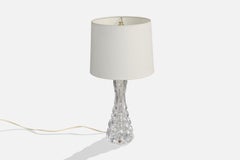 Carl Fagerlund, Table Lamp, Glass, Metal, Sweden, 1960s