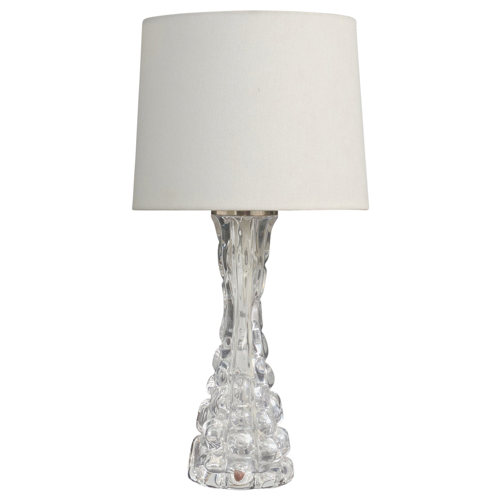 Carl Fagerlund, Table Lamp, Glass, Metal, Sweden, 1960s