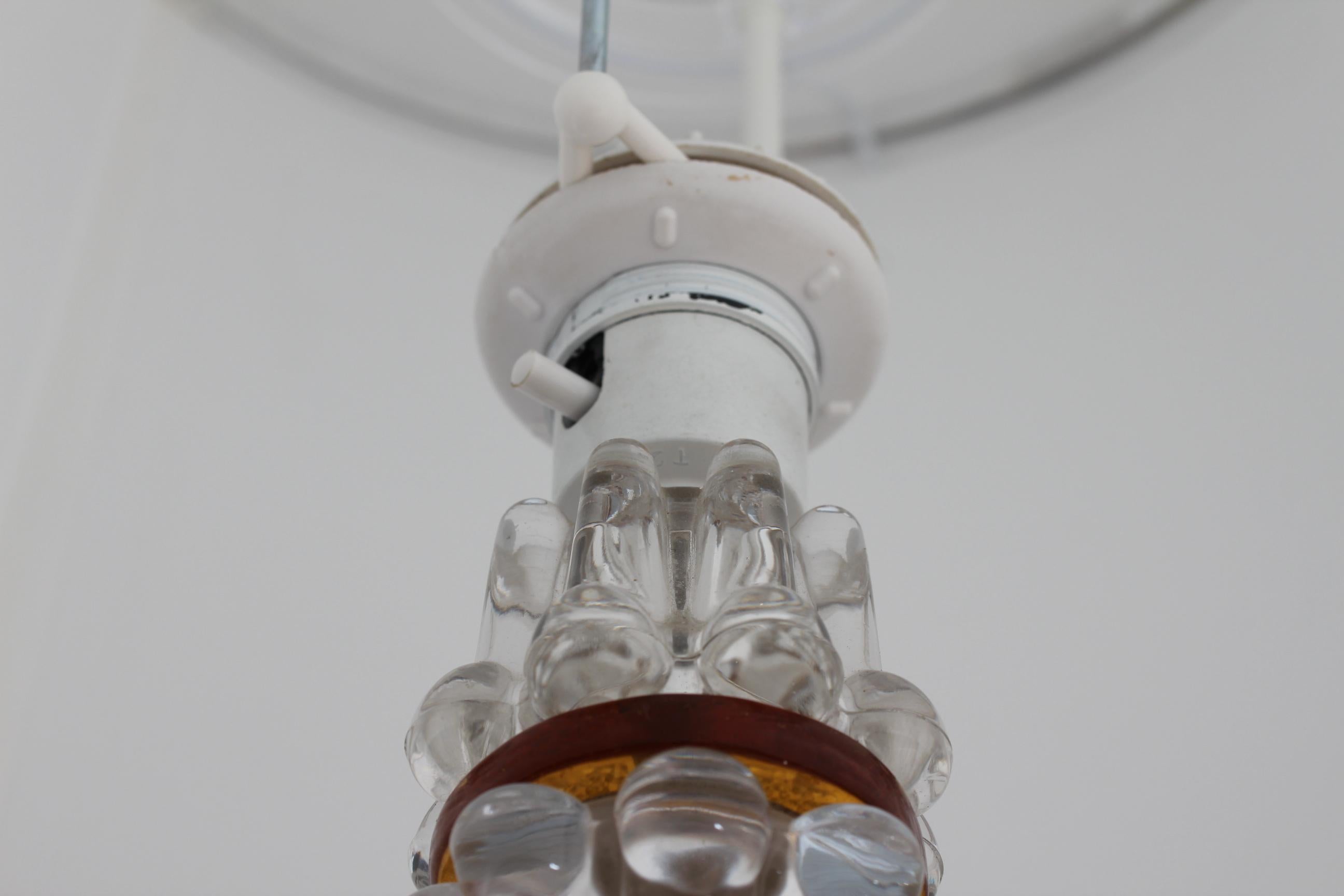 Mid-Century moderno Lampada alta in vetro di Carl Fagerlund per Orrefors, Svezia, anni '60 in vendita