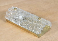 Carl Fagerlund Wall Lamp, Art Glass & Brass, Scandinavian Modern