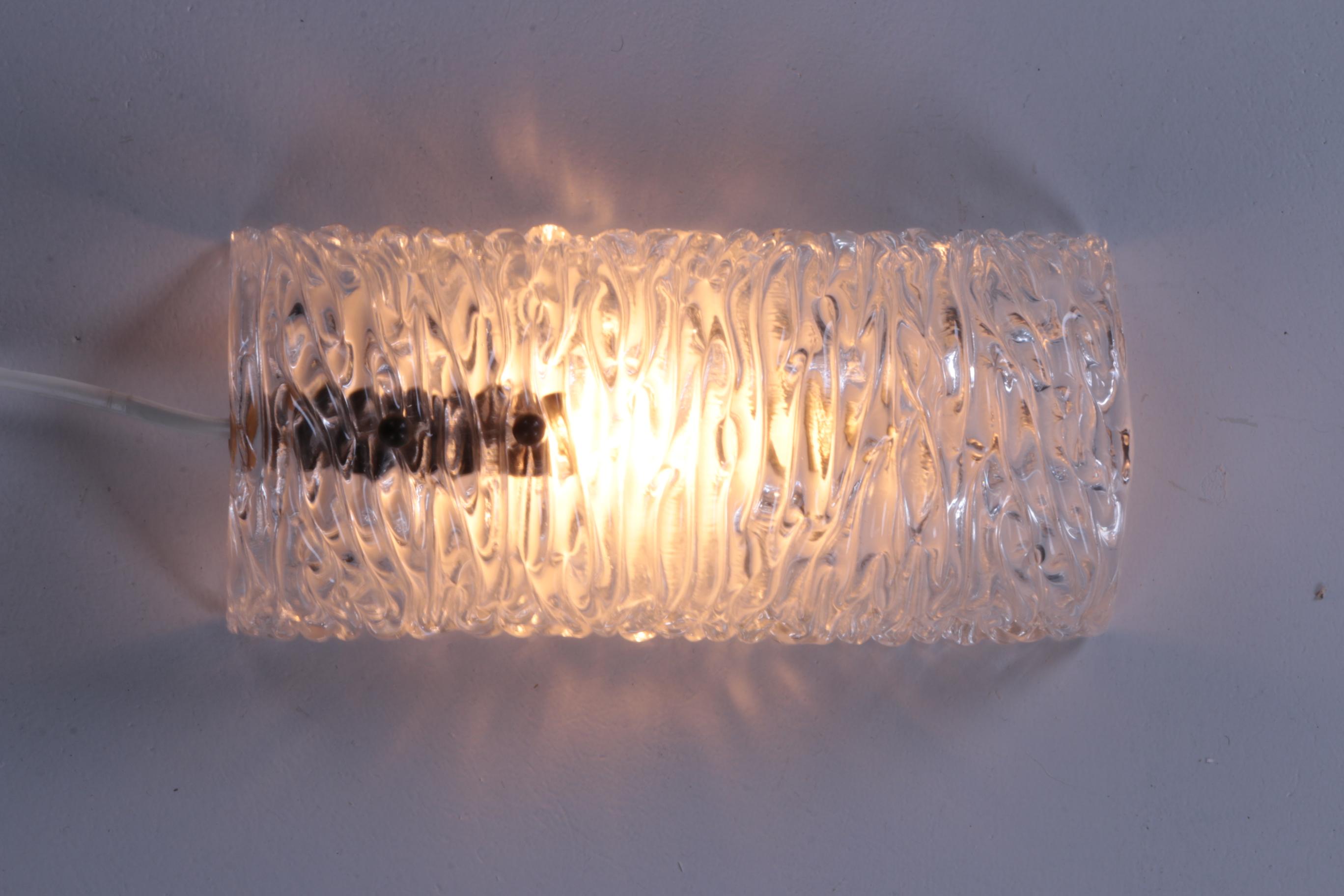 Carl Fagerlund Wall Lamp Model 8493 Swedsen Made by Orrefors, 1960 For Sale 5