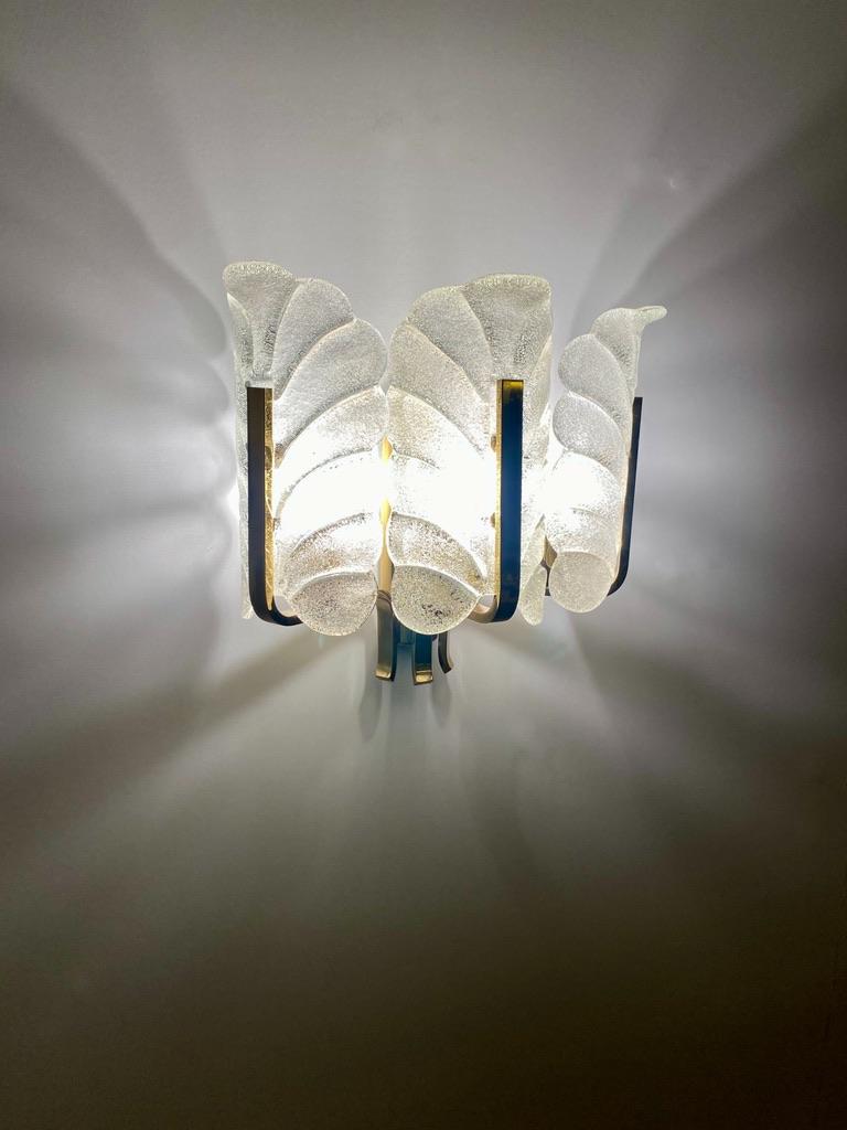 Swedish Carl Fagerlund wall Light for Orrefors -Sweden- For Sale