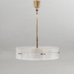 Lampada da soffitto XXL di Carl Fagerlund per Orrefors, Svezia, 1960