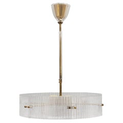 Lampada da soffitto XXL di Carl Fagerlund per Orrefors, Svezia, 1960