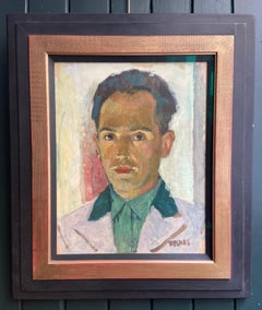 Self Portrait, 20th Century Jewish Artist Oil Painting