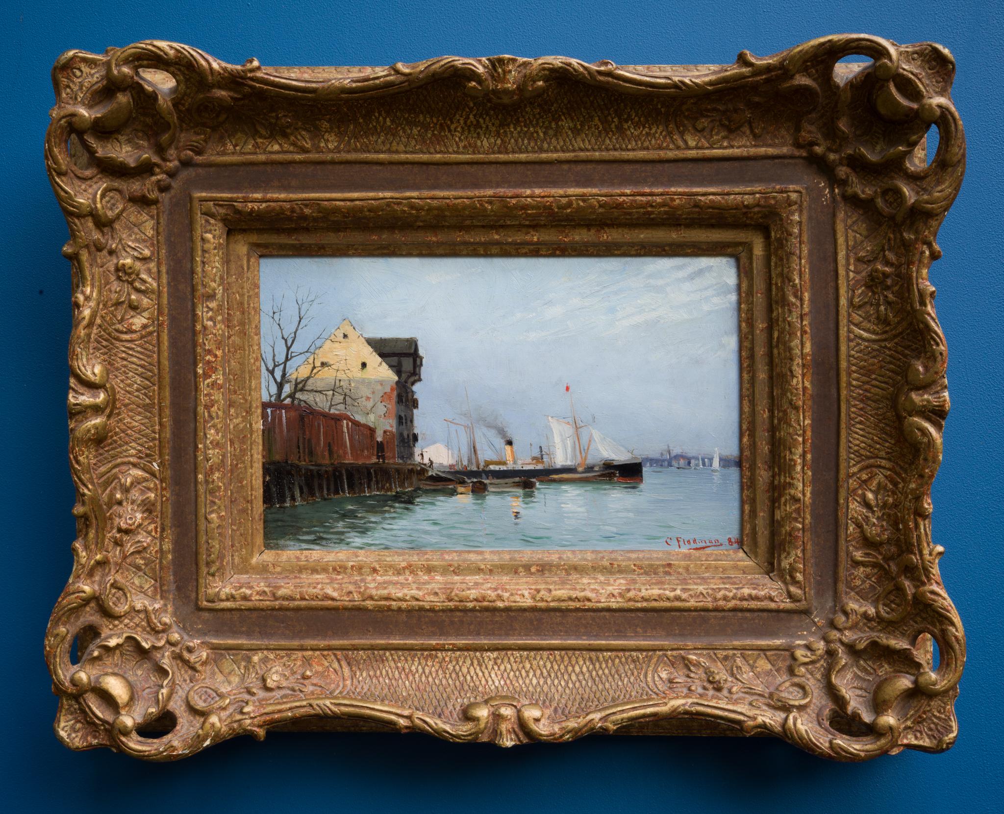 Una scena di porto del 1884