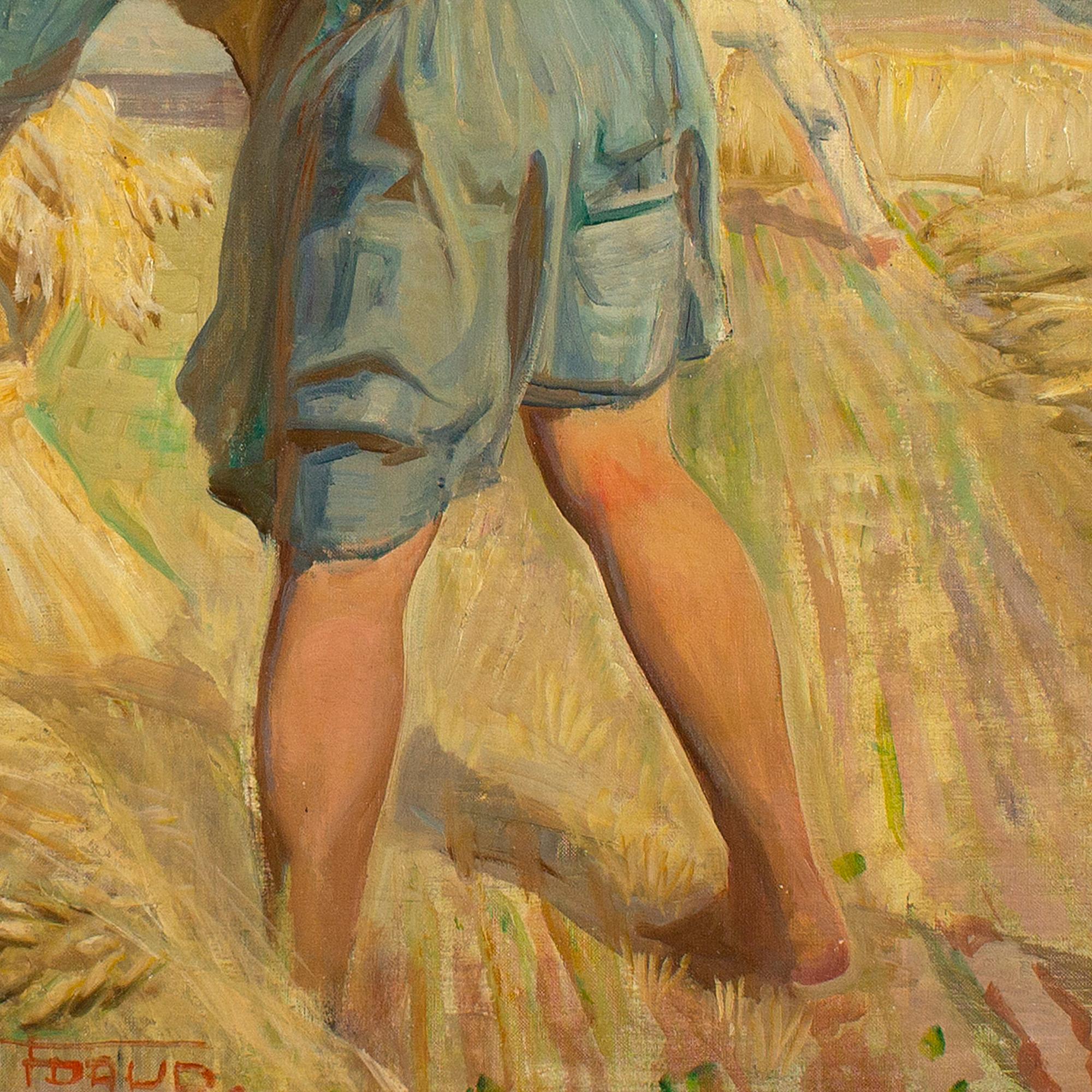 Carl Forup, The Haymakers, Oil Painting 4