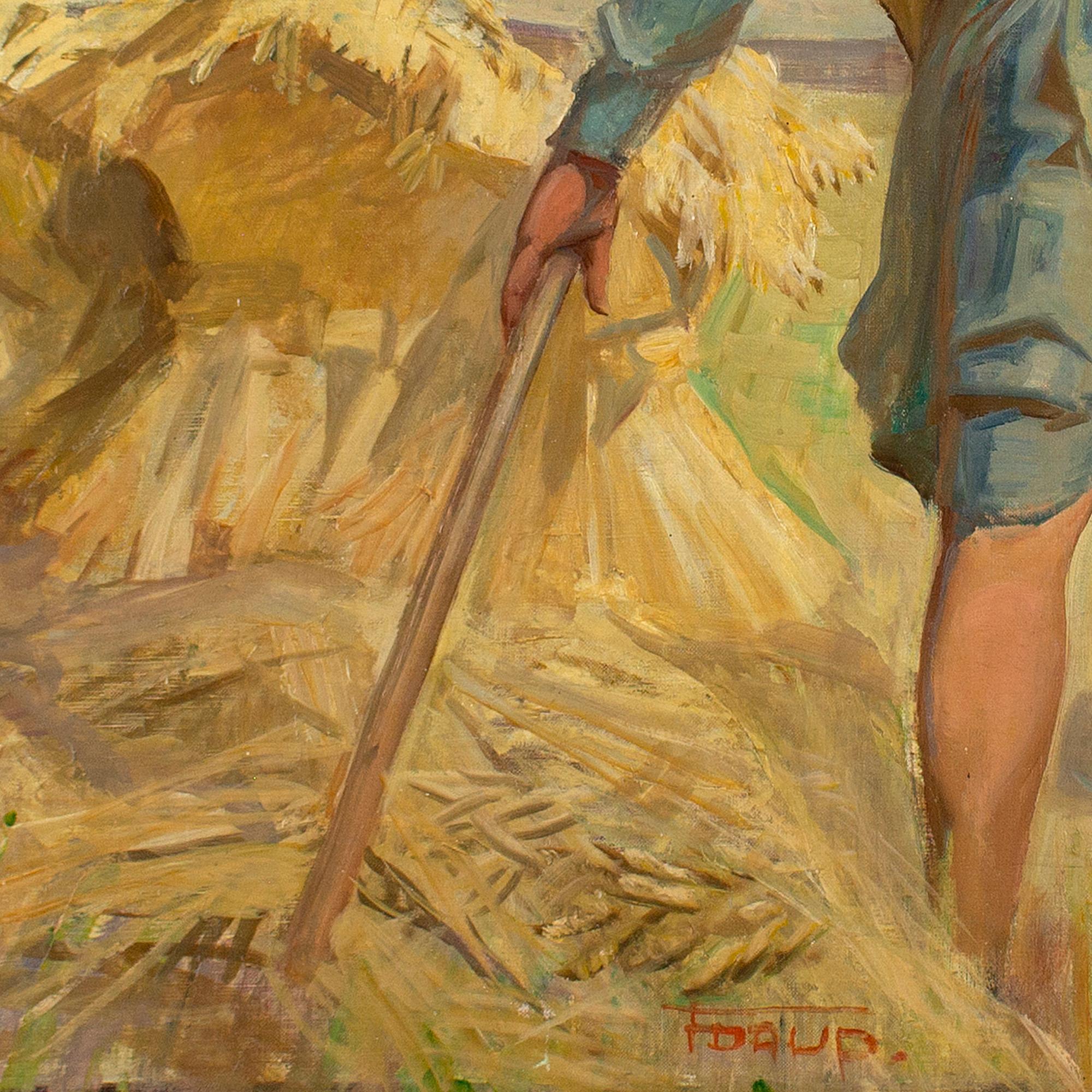 Carl Forup, The Haymakers, Oil Painting 5