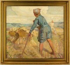 Carl Forup, The Haymakers, Oil Painting