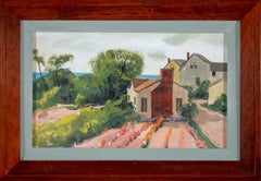 Giardino fiorito, Cape Cod, Quadro della scuola di Cleveland di metà secolo