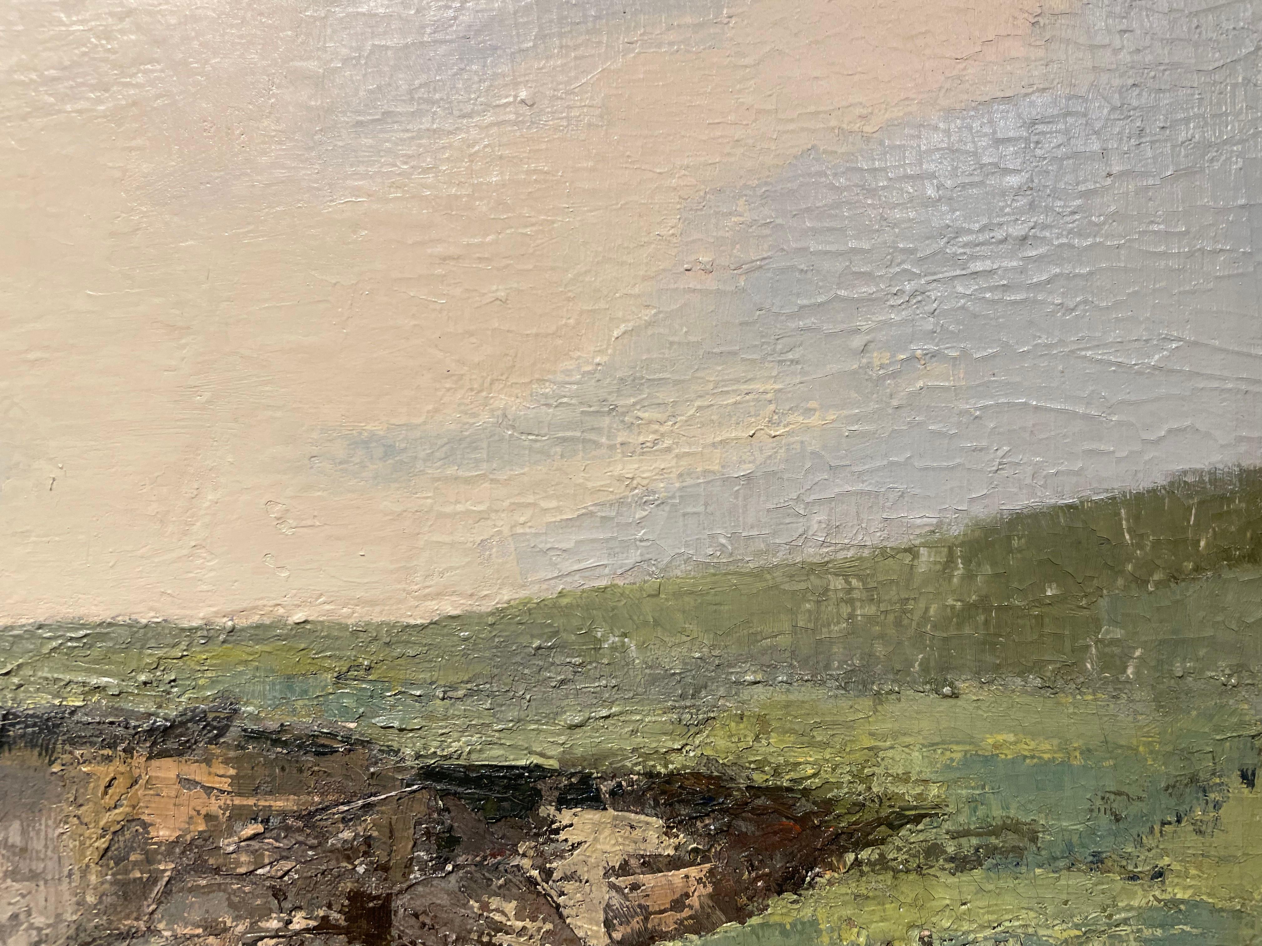 Rocky Cove, Landschaft/ Meereslandschaft des Künstlers der Cleveland School, Mitte des 20. Jahrhunderts im Angebot 8