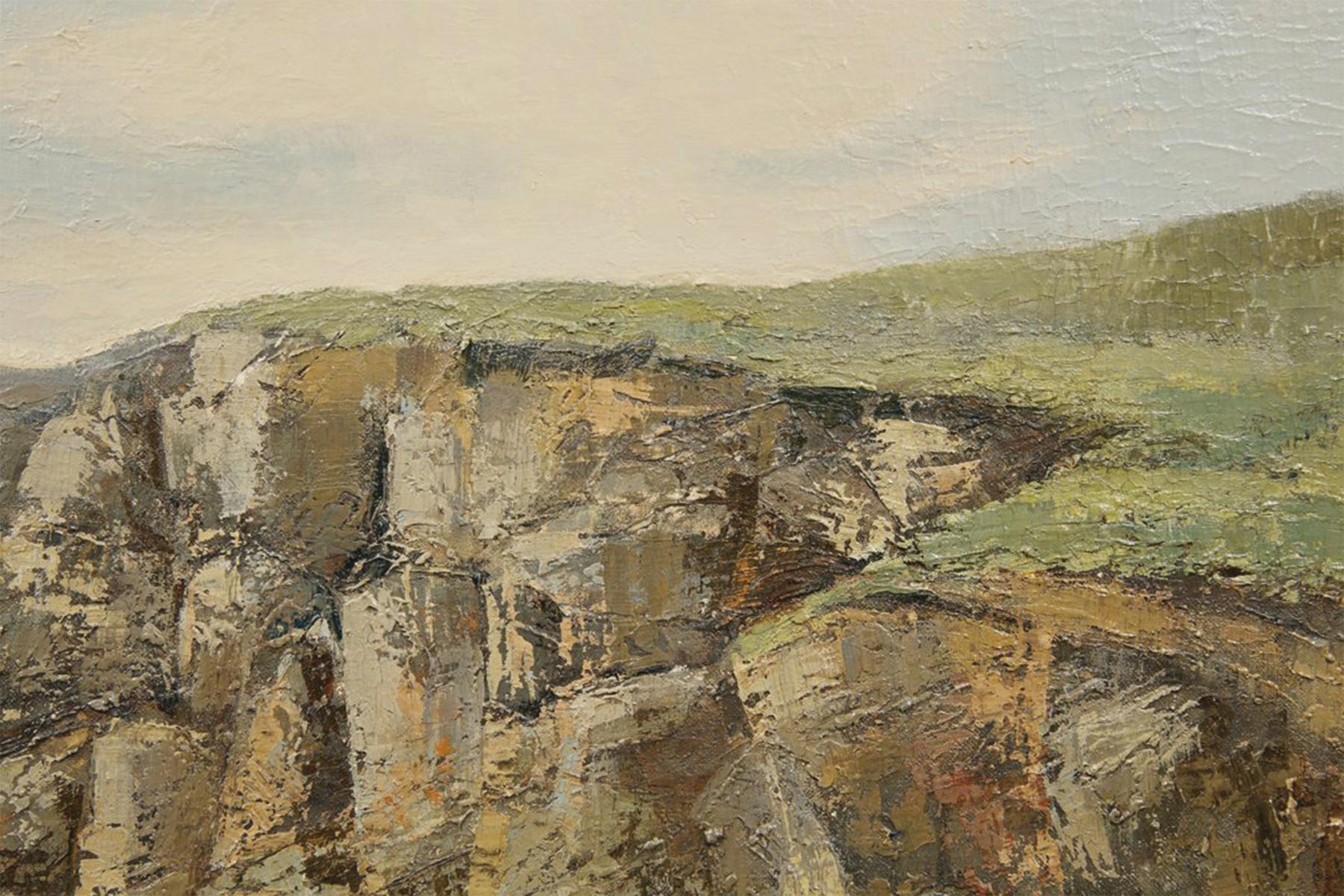 Rocky Cove, Mid-20th Century Landscape/Seascape by Cleveland School artist For Sale 1