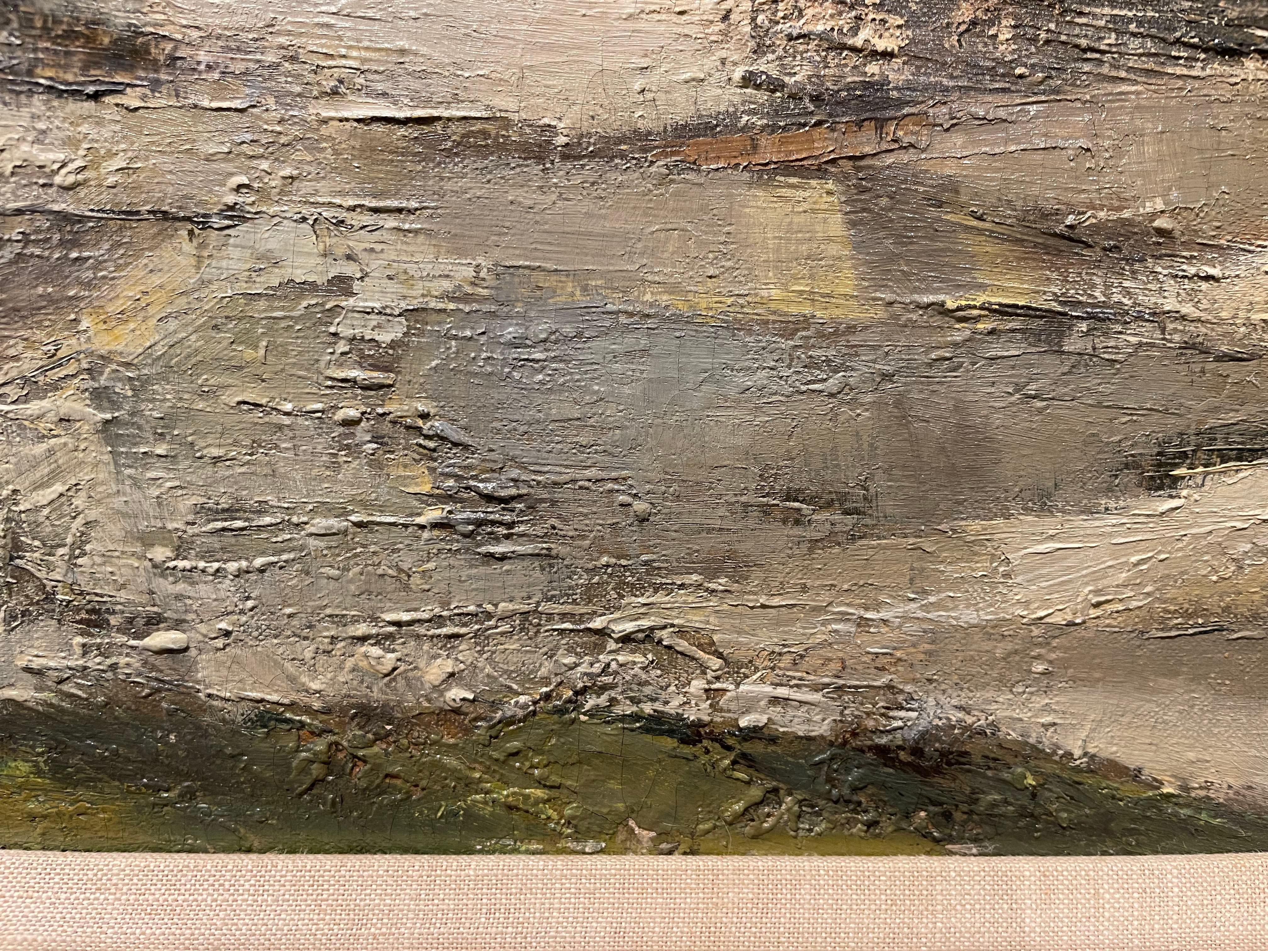 Rocky Cove, Landschaft/ Meereslandschaft des Künstlers der Cleveland School, Mitte des 20. Jahrhunderts im Angebot 5