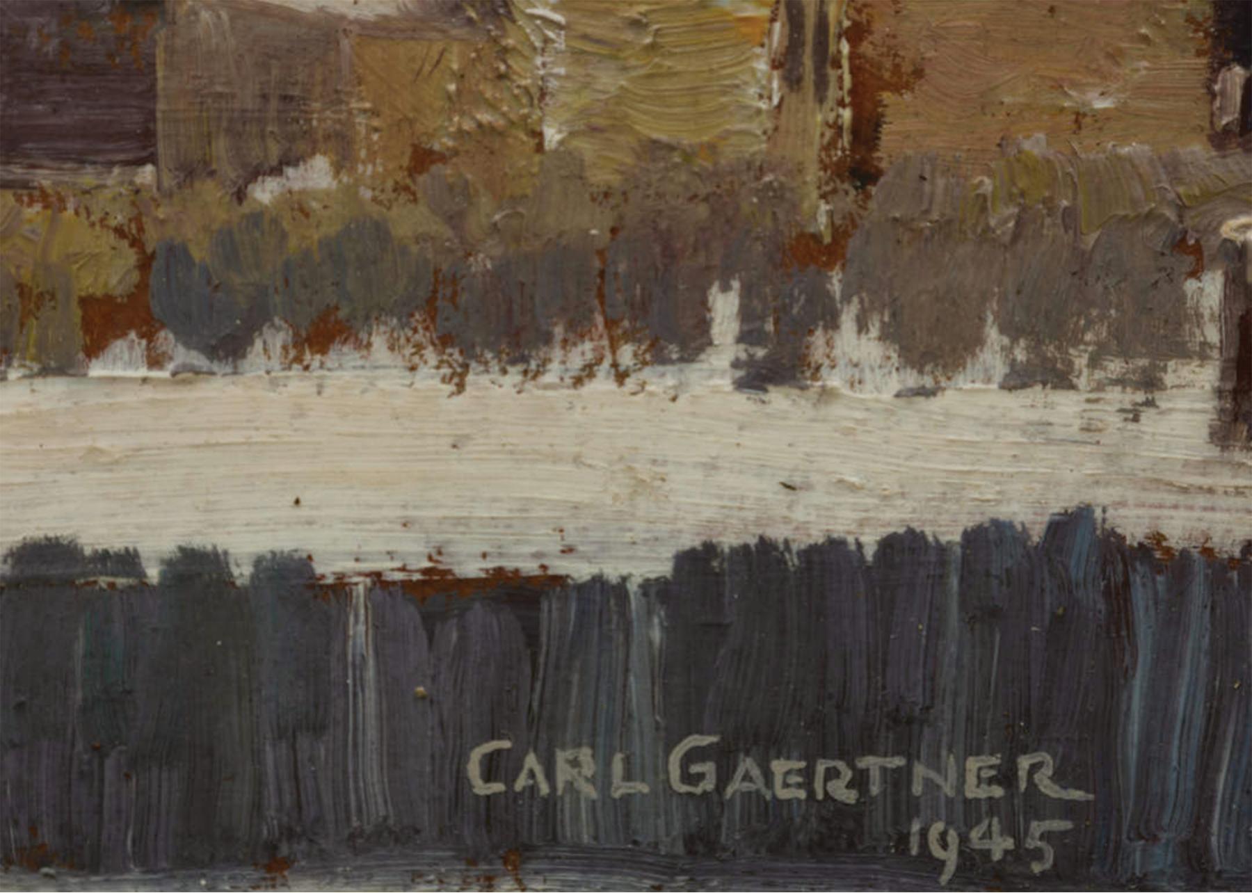 Winterböcke, Gartenlandschaft, amerikanische Szene, Cleveland School Artist, Cleveland School im Angebot 2