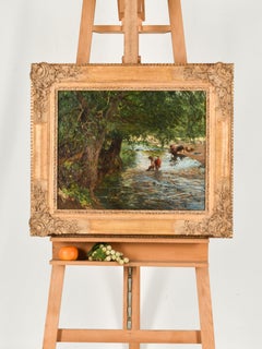 Laundresses by the river - Carl Friedrich Kappstein