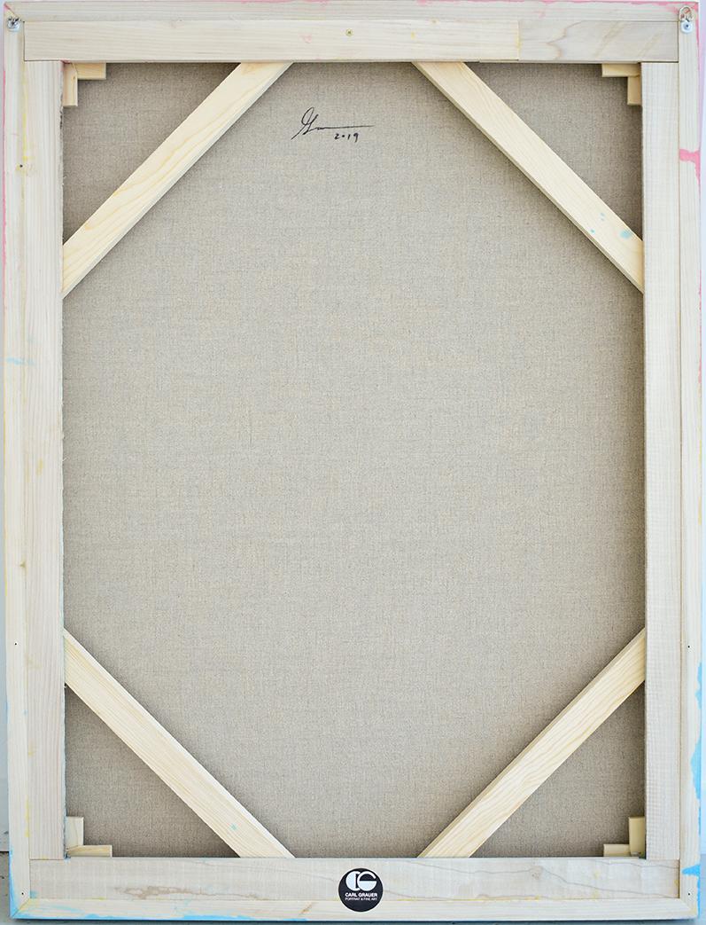 Harvey Milk (Figuartive Painting of LGBTQ Icon Harvey Milk in Rainbow Frame) 3