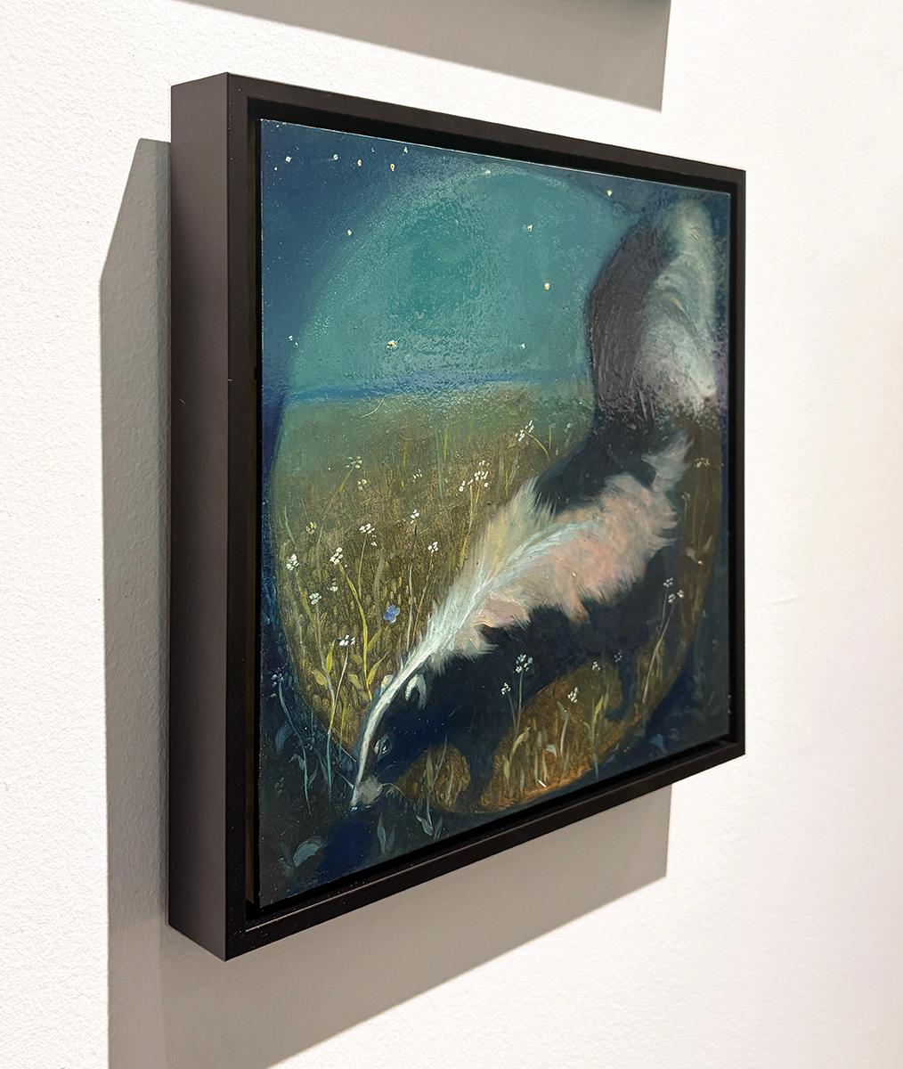 Puzzola (illuminazione a raggiera che circonda una puzzola vagante in un campo)
Dipinto dall'artista della Hudson Valley, Carl Grauer, nel 2022.
olio su tela
Firmato sul verso
Condizioni eccellenti 

SOGLIE NATURALI, 2025
Tre morti, avvenute