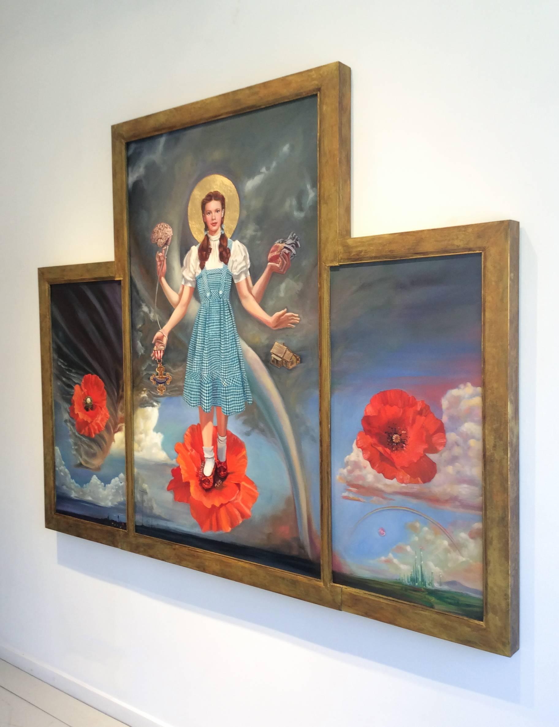 The Dorothy Altarpiece (Contemporary Wizard of Oz Icon Style Oil Painting) 3
