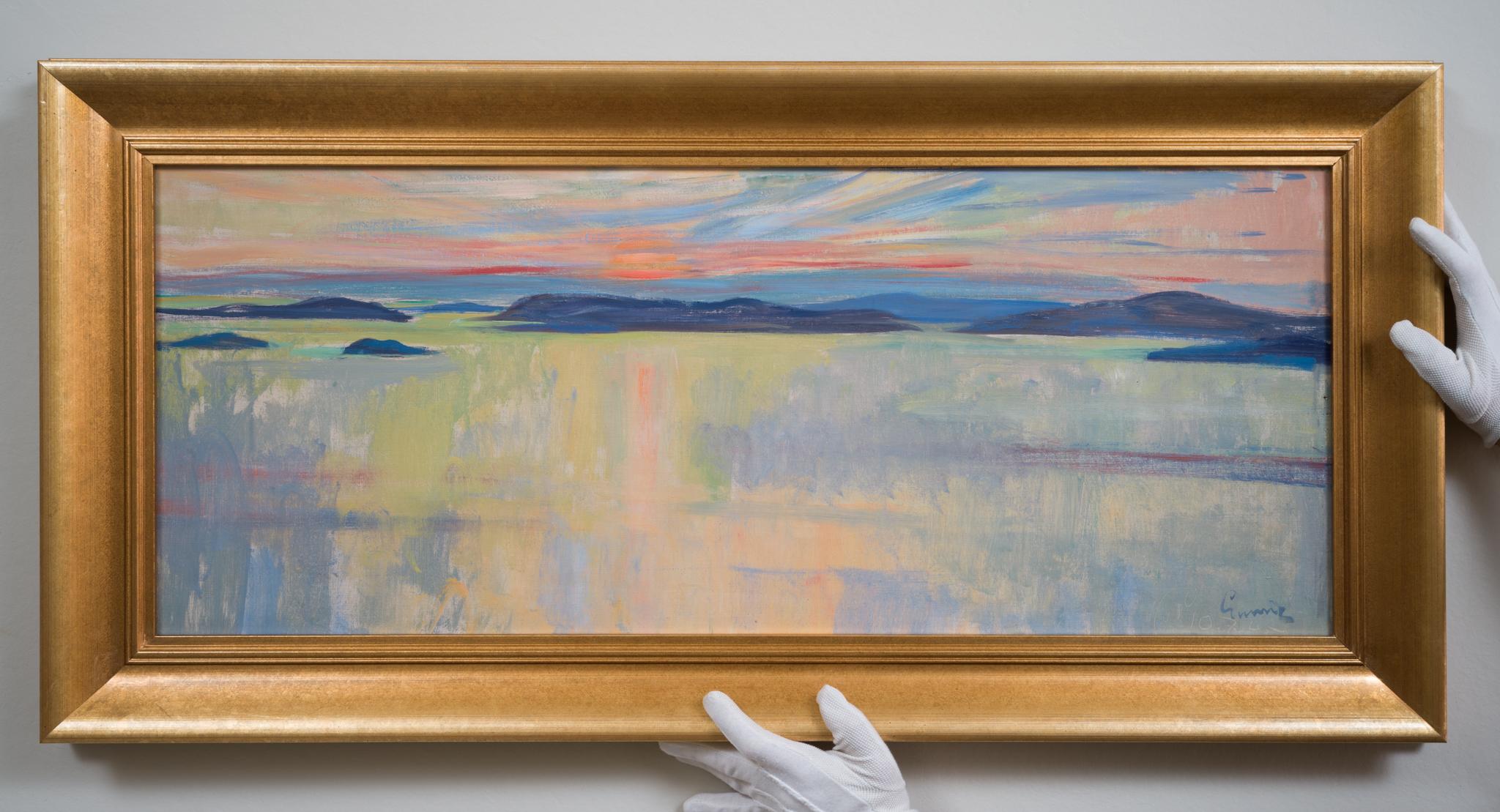 Paisaje Archipiélago De Suecia - Painting de Carl Gunne