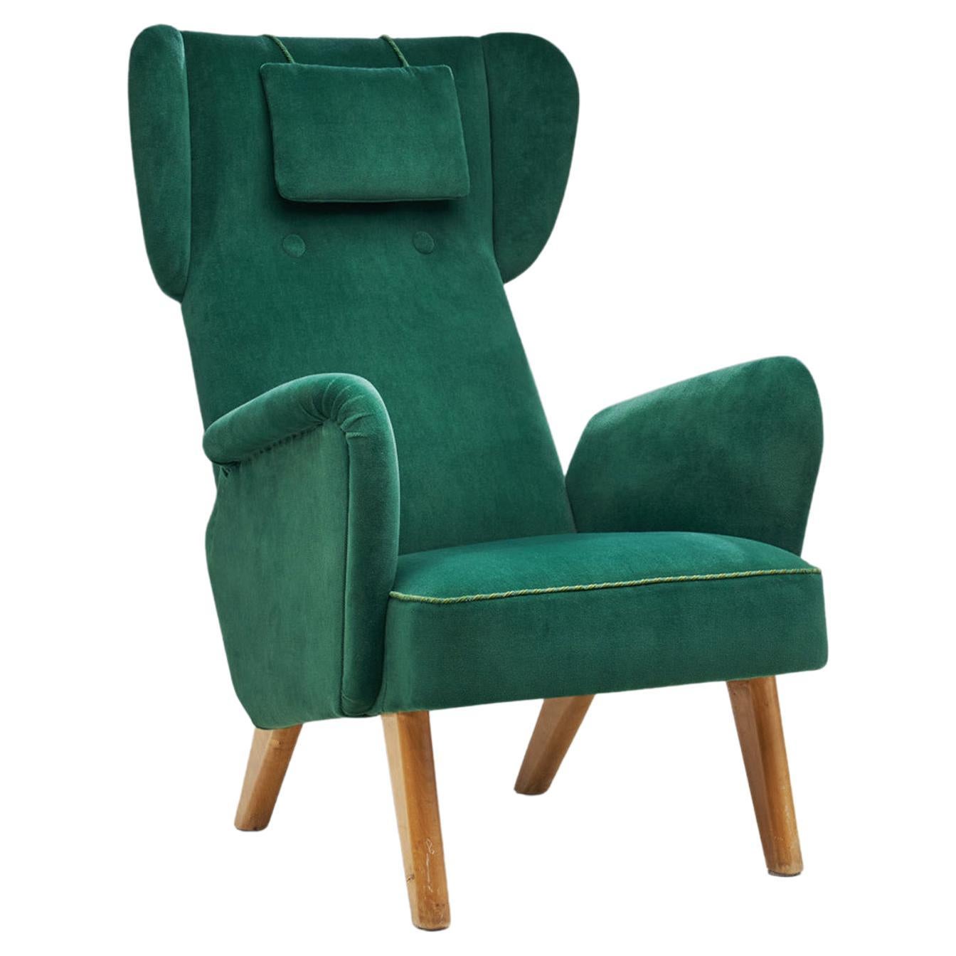 Carl Gustaf Hiort Af Ornäs Armchair for Hiort Tuote Puunveisto, Finland Mid-1940 For Sale