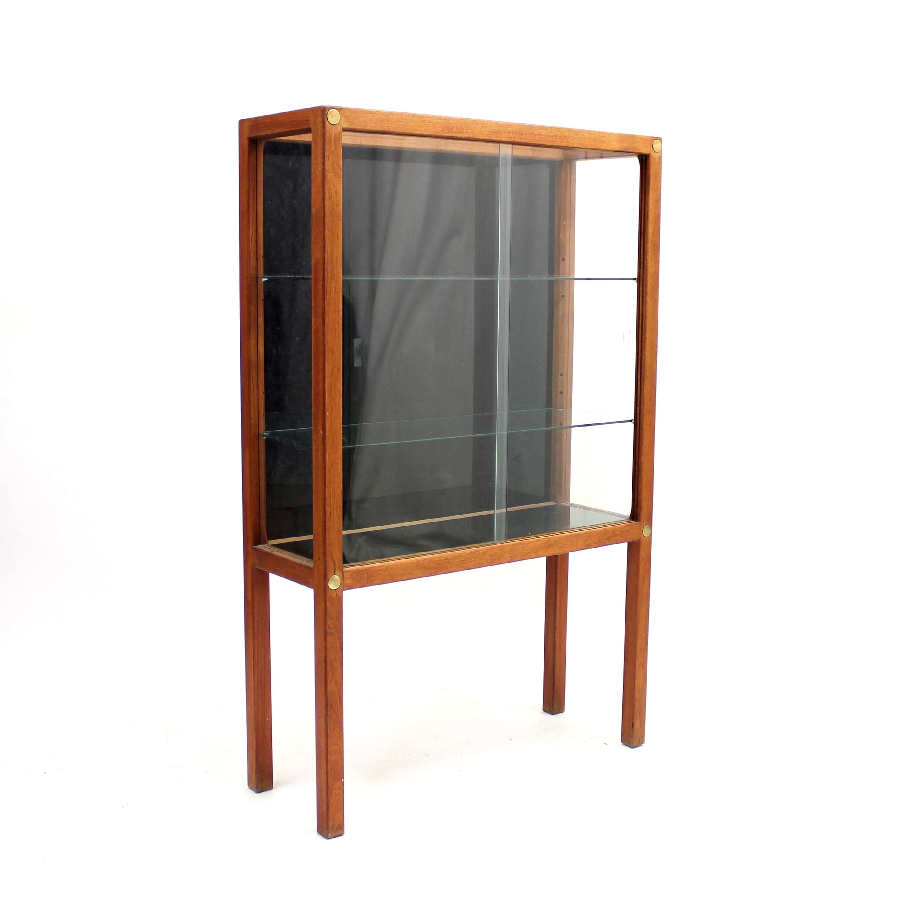 Carl Gustaf Hiort Af Ornäs, Teak Vitrine Display Cabinet, 1950s 2