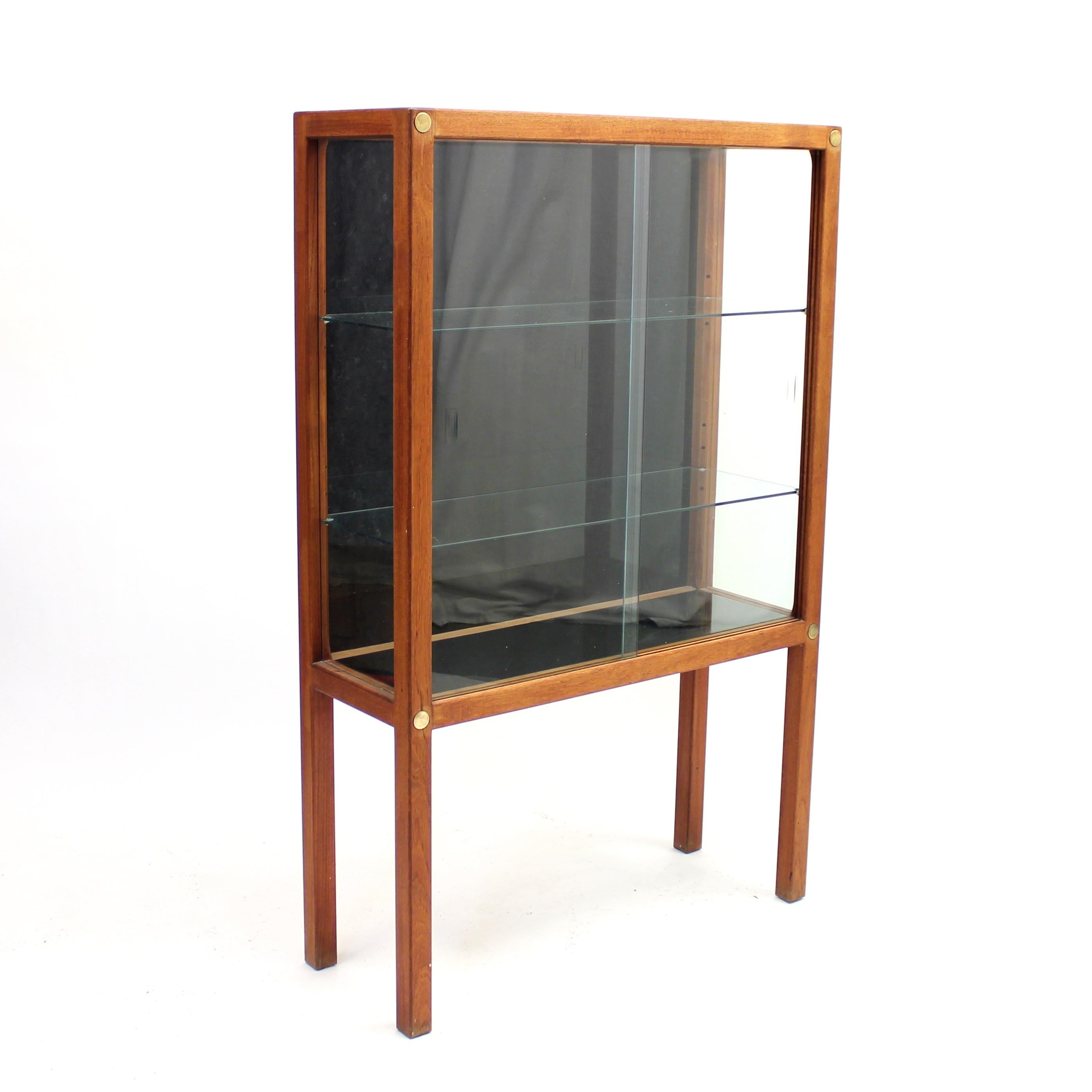 20th Century Carl Gustaf Hiort Af Ornäs, Teak Vitrine Display Cabinet, 1950s