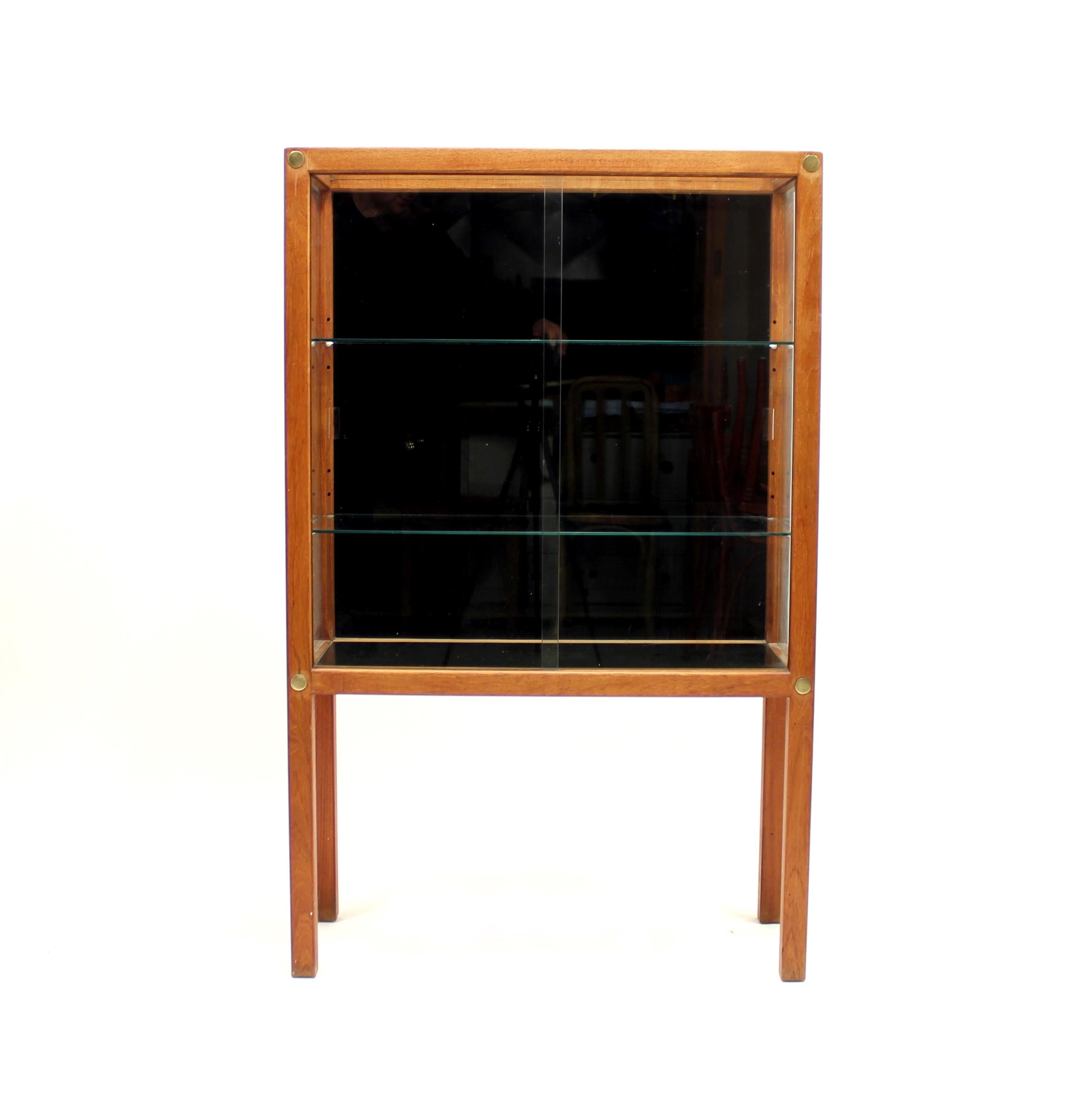 Carl Gustaf Hiort Af Ornäs, Teak Vitrine Display Cabinet, 1950s 1