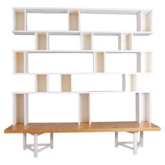 Carl-Gustaf Hiort af Ornäs White Välipala Modular Shelf Unit, HMN 1960s
