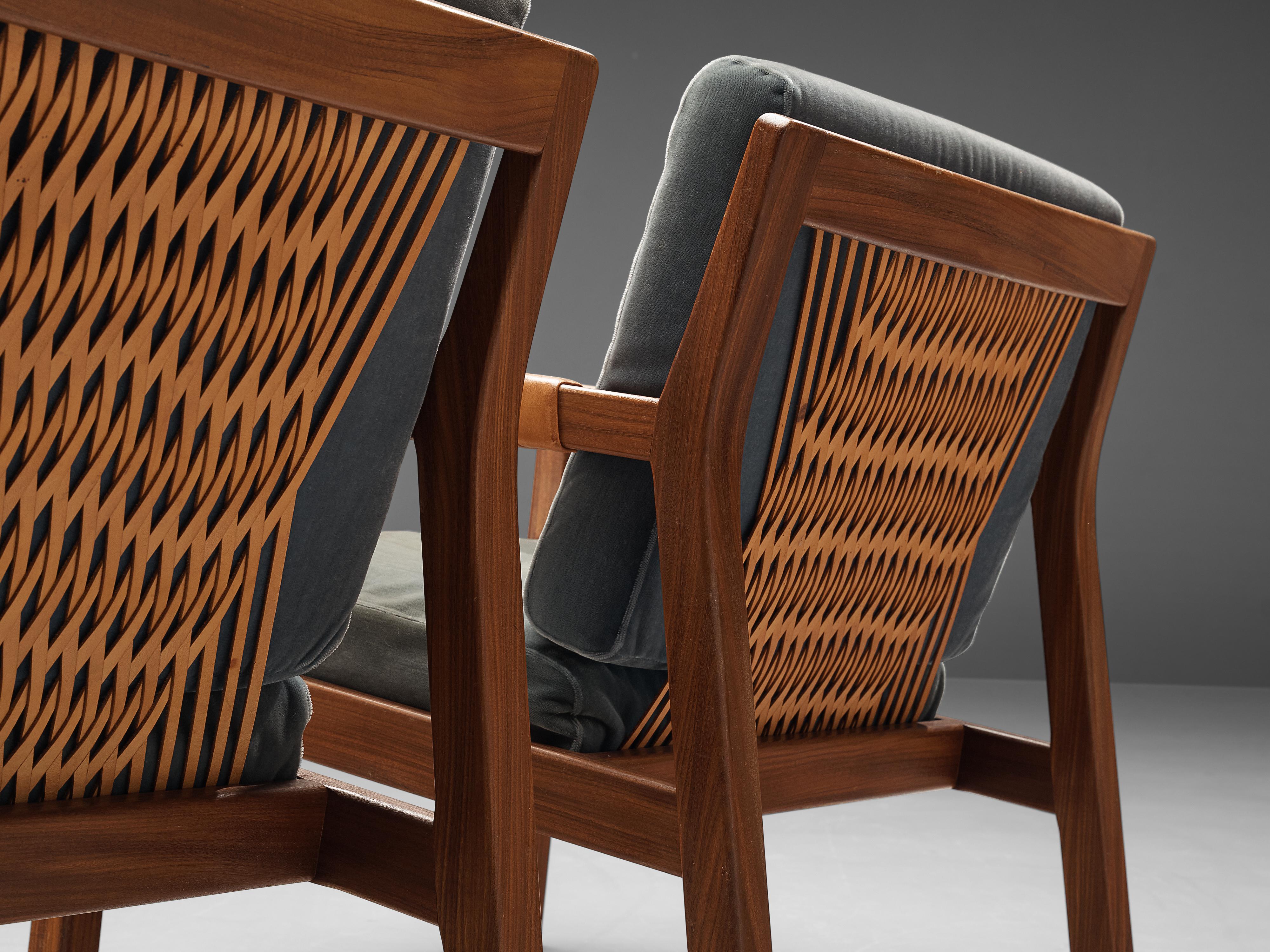 Scandinavian Modern Carl-Gustaf Hiort Lounge Chairs 'Rialto' in Oak
