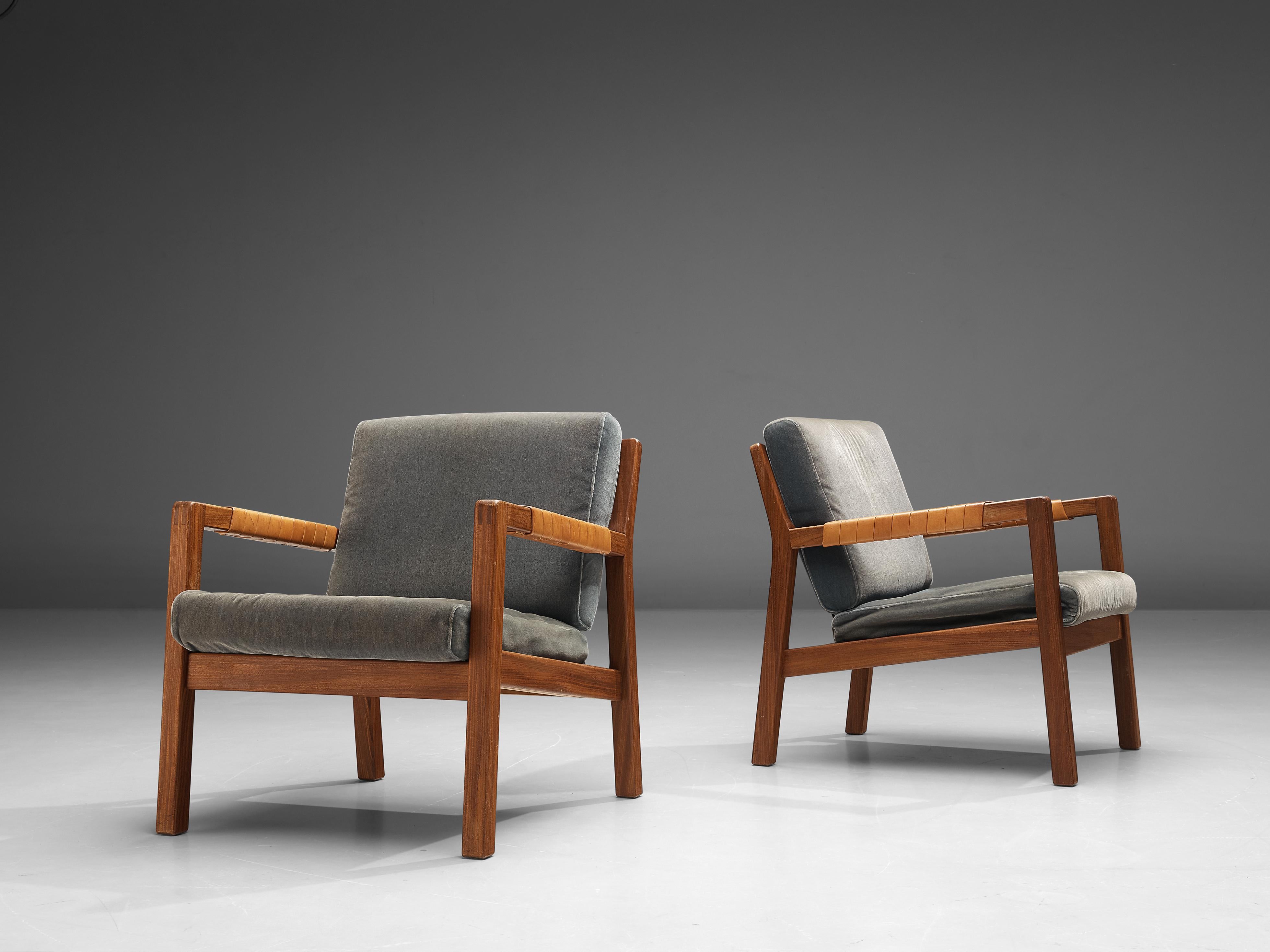 Carl-Gustaf Hiort Lounge Chairs 'Rialto' in Oak 1