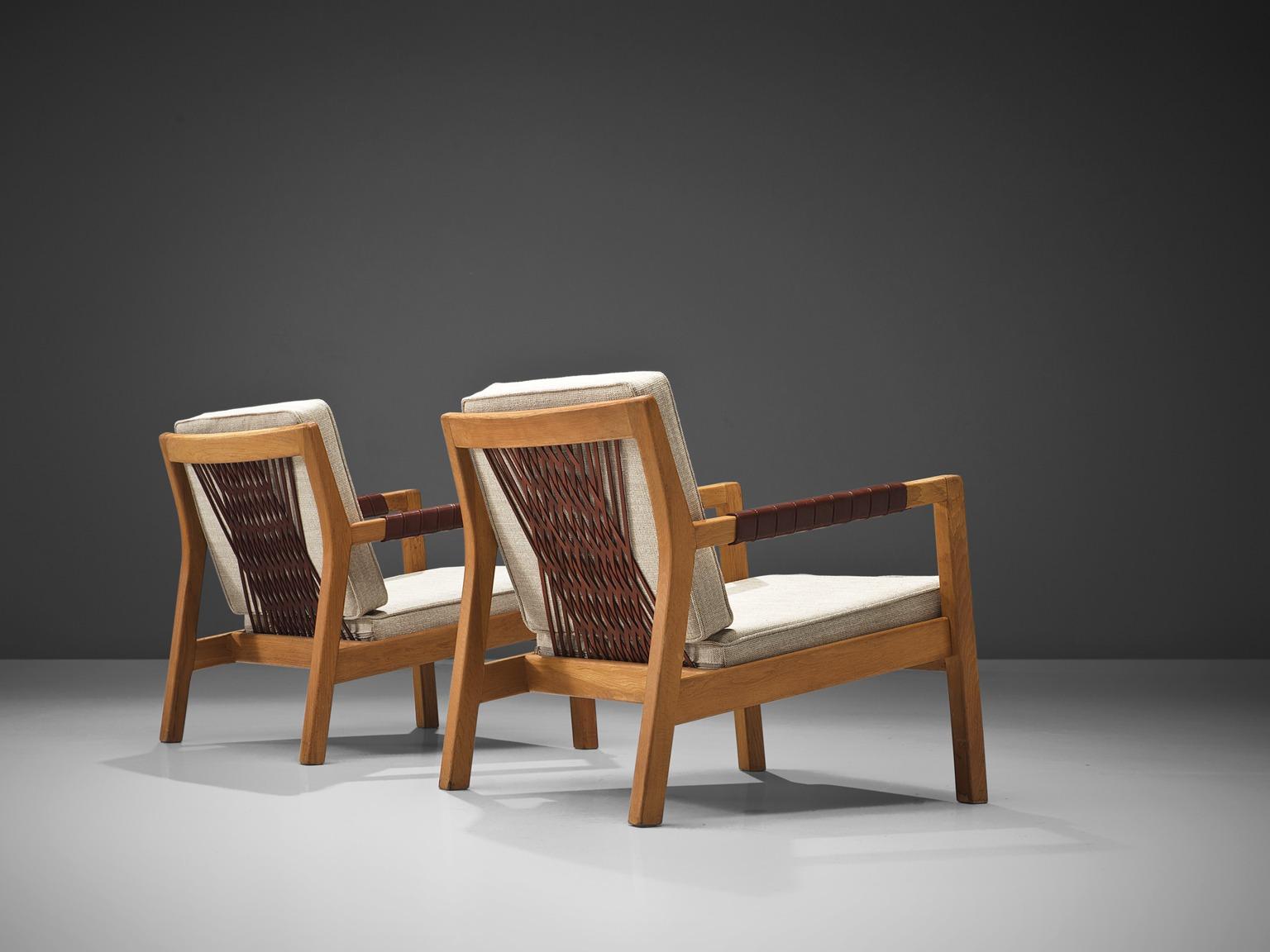 Scandinavian Modern Carl-Gustaf Hiort of Ornäs Oak 'Rialto' Lounge Chairs